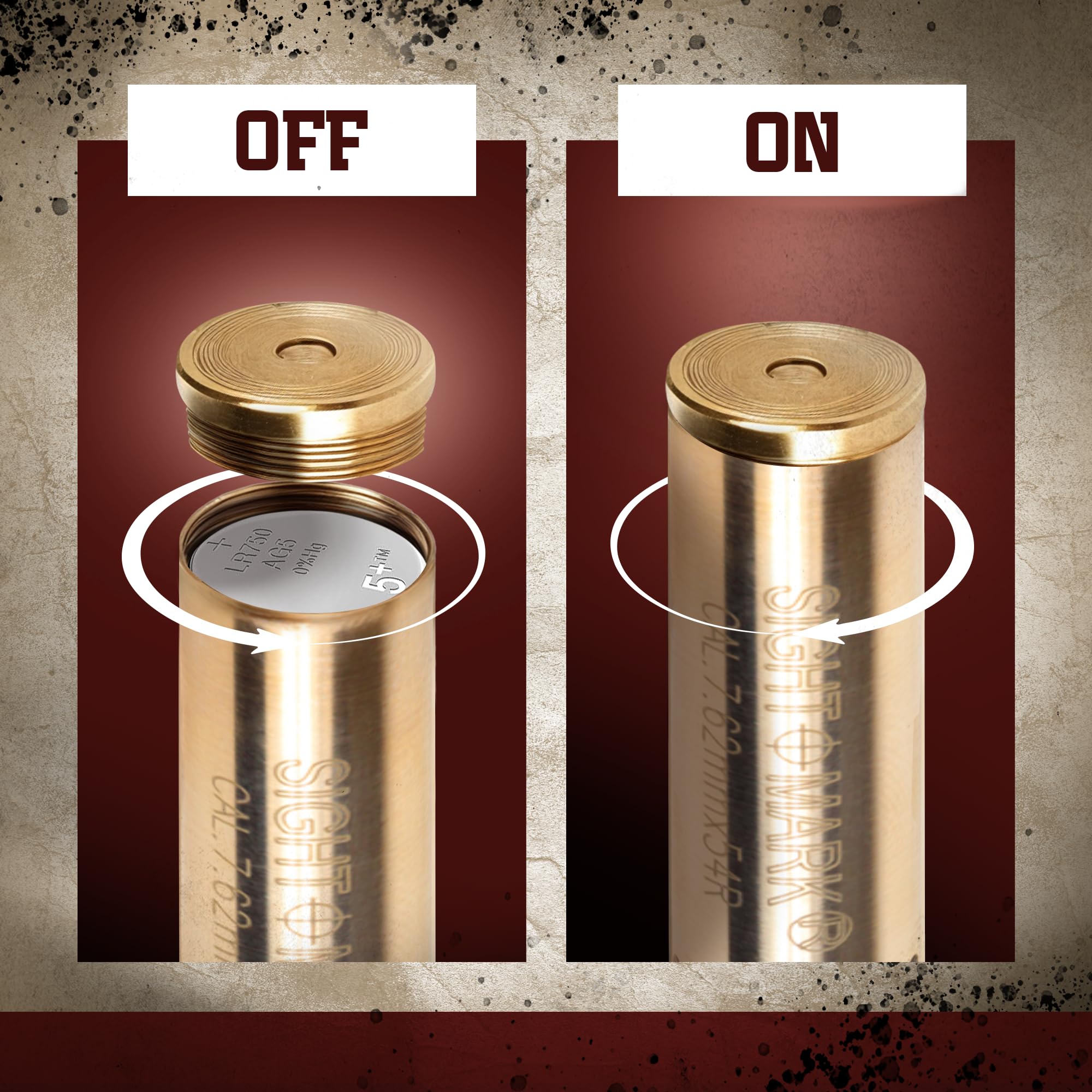 Sightmark Red Laser Rifle Boresight - Precision Gunsight for Hunting, Shooting & Zeroing Scopes | Perfect for Rifles, Shotguns & Firearms