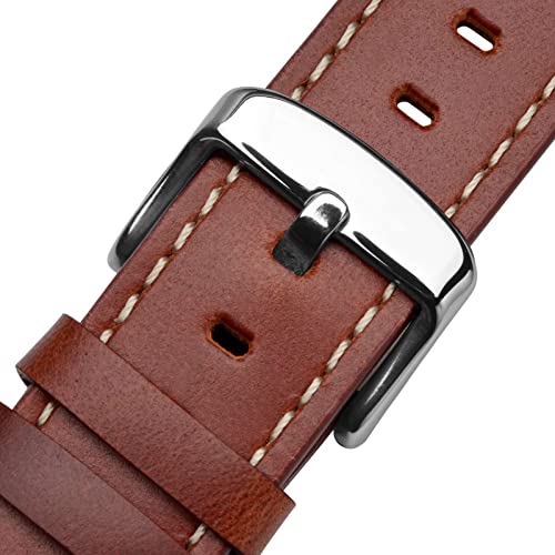 Red Brown/Silver Buckle