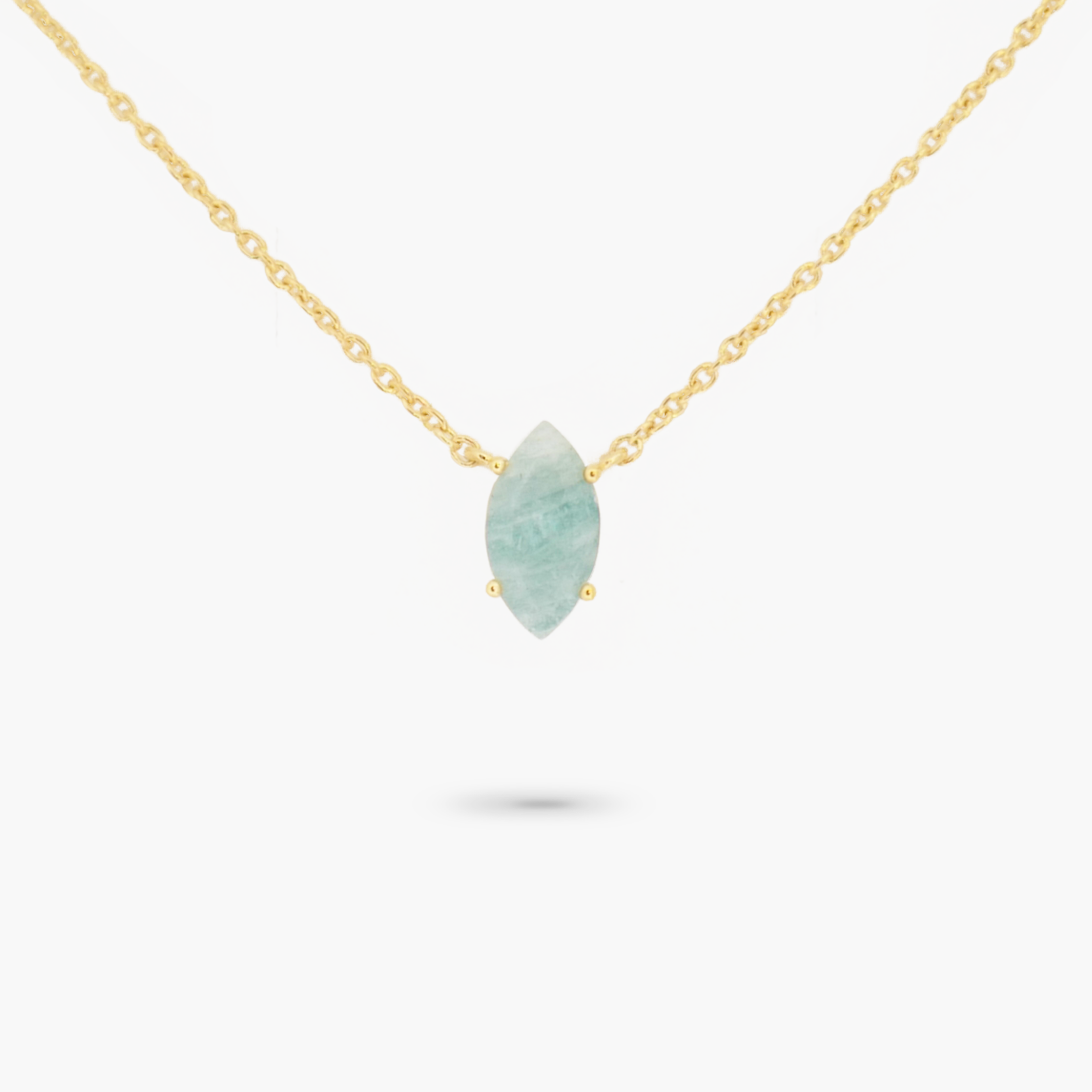 March Birthstone Necklace - Aquamarine Marquise Pendant for Women | Elegant Jewelry Gift for Birthday, Anniversary & Special Occasions | Perfect for Everyday Wear & Formal Events