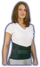 Med Spec Back-n-Black Small Back Brace with Thermo Plastic Pocket & Moldable Insert - Lower Back Support for Pain Relief, Posture Corrector - Ideal for Office Work, Sports & Daily Activities