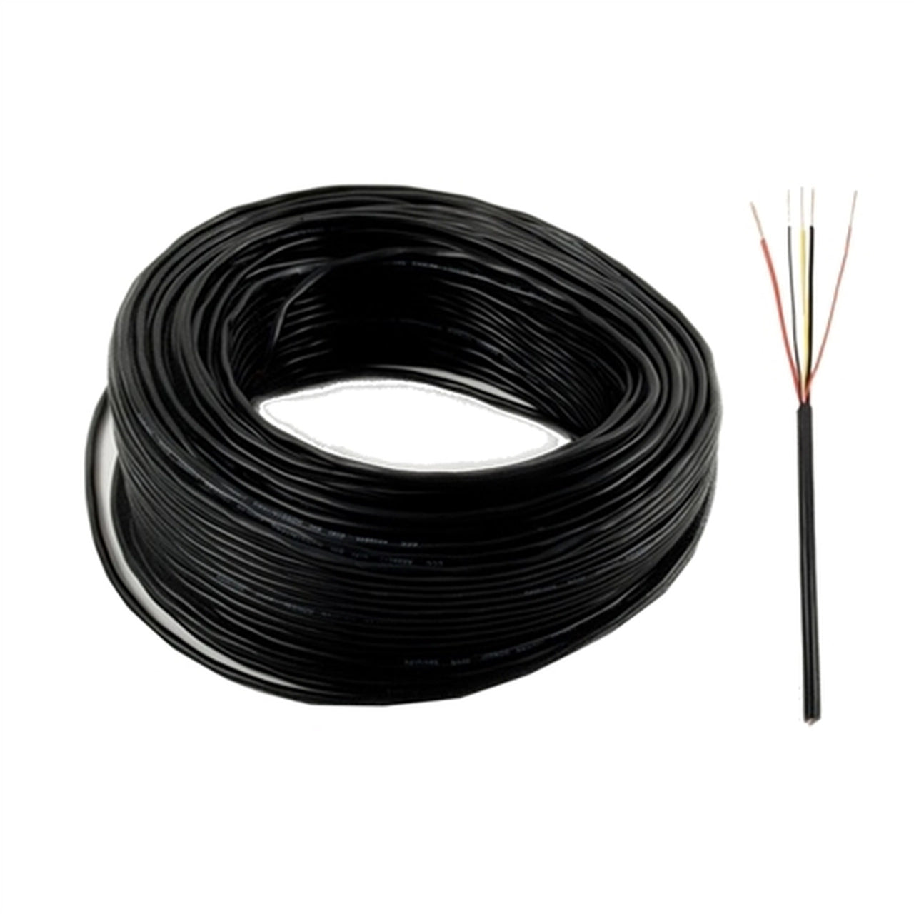 Aleko Black Stranded Wire LM150 5 Core 100 Feet - Electrical Wiring for Home, Office & Outdoor Projects - Perfect for DIY, Automotive & Industrial Applications