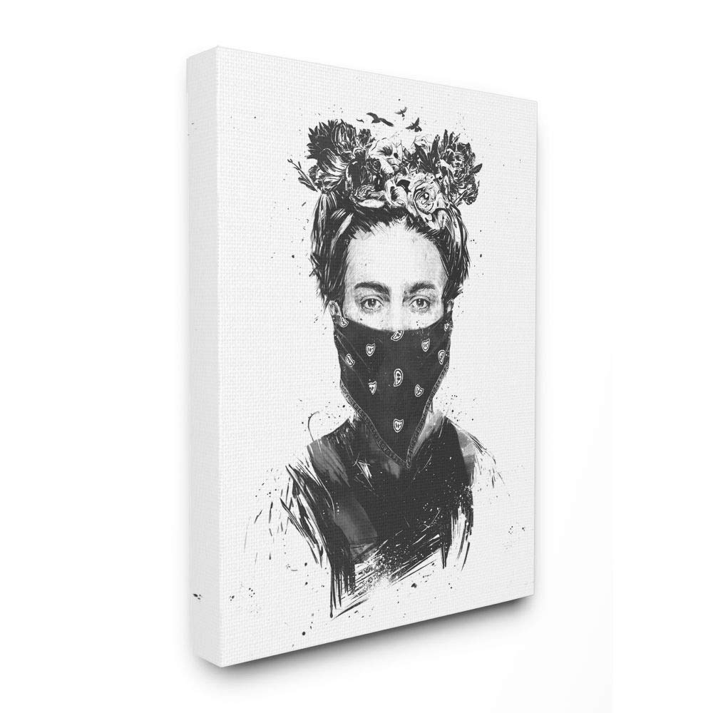 Rebel Girl Female Empowerment Portrait Wall Art by Balazs Solti – Iconic Faces Canvas Print 36