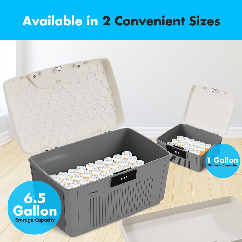 2 Gallon Locking Storage Bin - Airtight Plastic Container for Food, Toys & Organizing - Perfect for Kitchen Pantry, Garage & Office Storage (BPA-Free, Stackable)