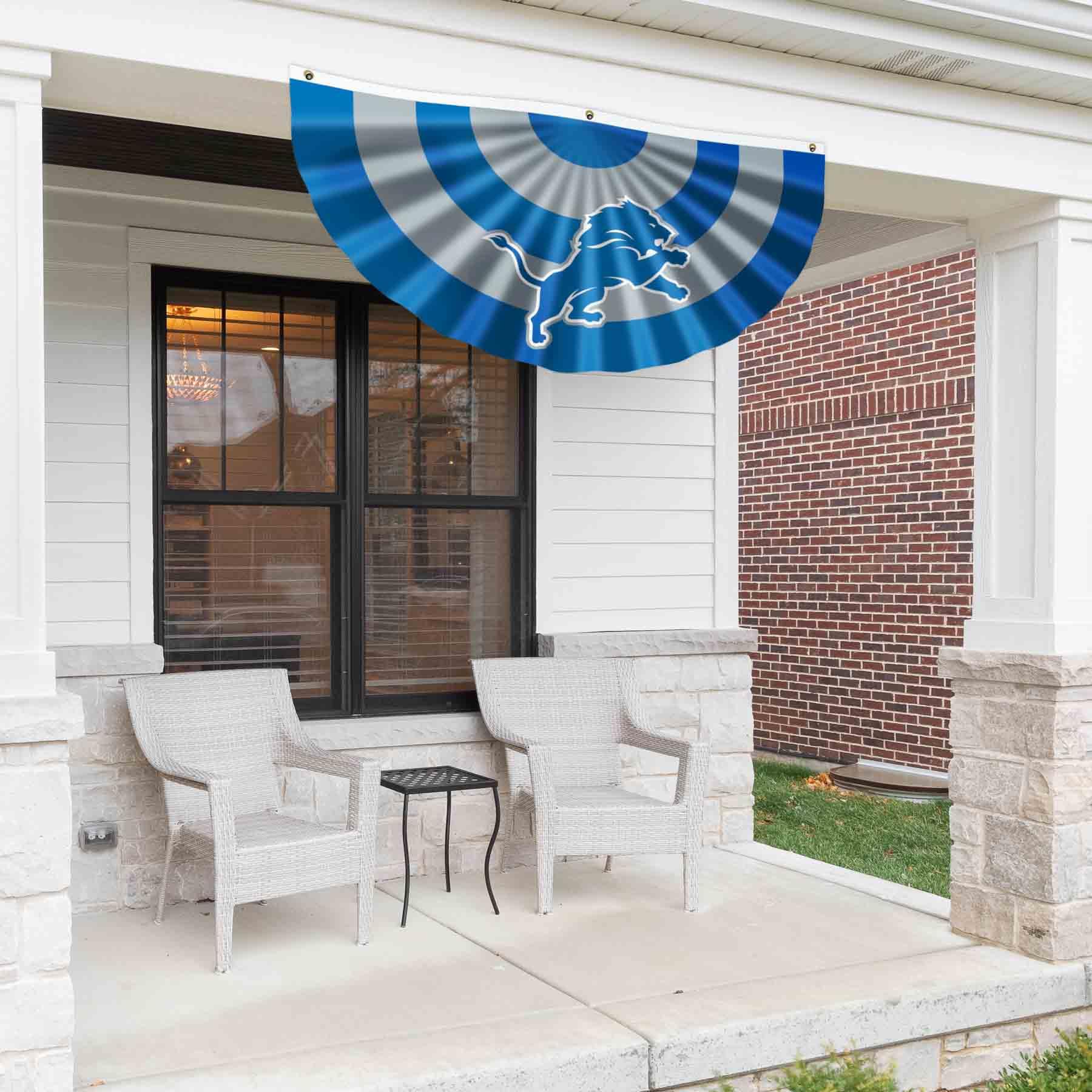 WinCraft Detroit Lions Bunting Pleated Fan Banners - NFL Team Spirit Decor for Game Day, Tailgating & Home Decor