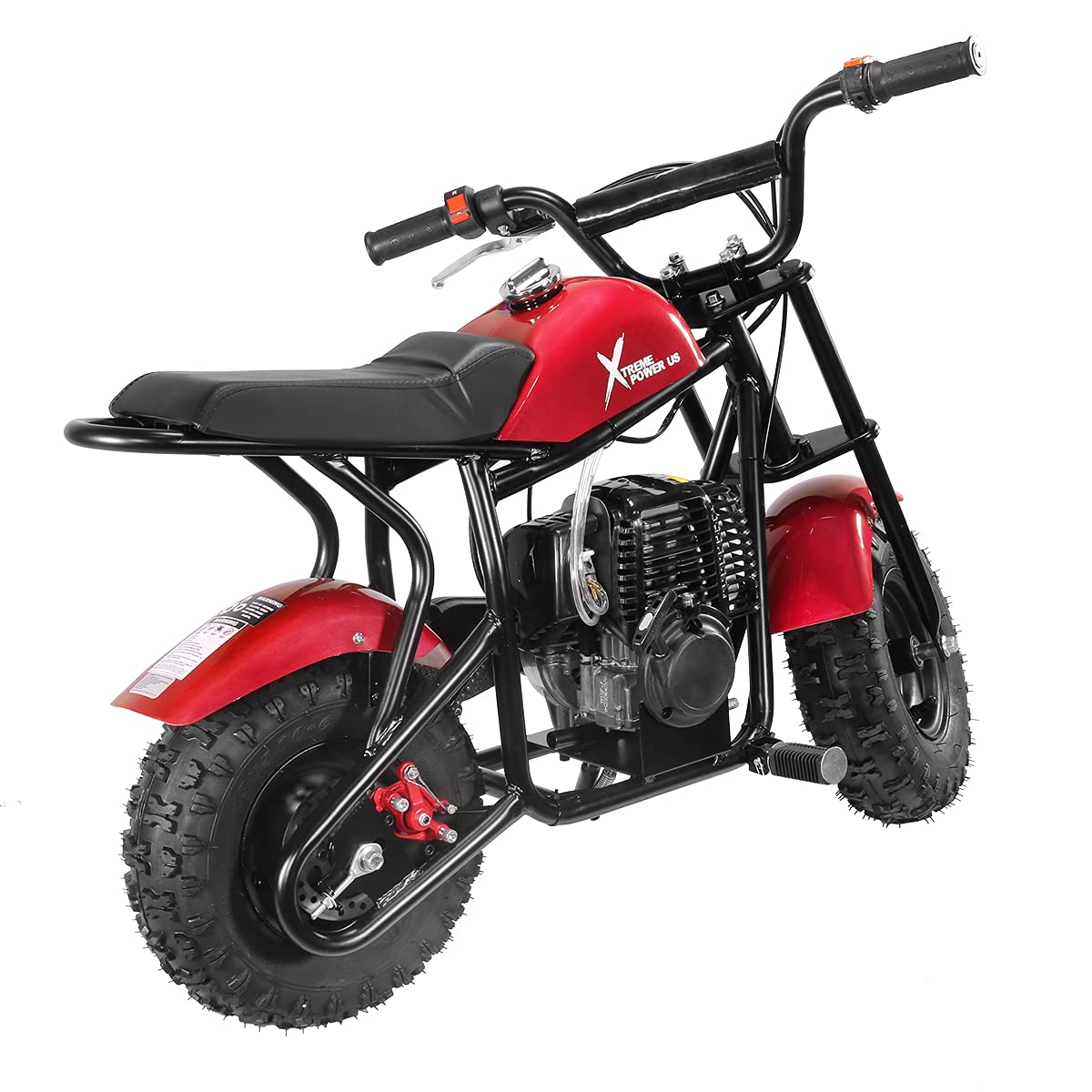 XtremepowerUS 40cc 4-Stroke Gas-Powered Mini Dirt Bike - Off Road Pit Motorcycle for Adults & Teens 16+, Red/Black - Perfect for Backyard Riding, Trail Adventures & Off-Road Fun