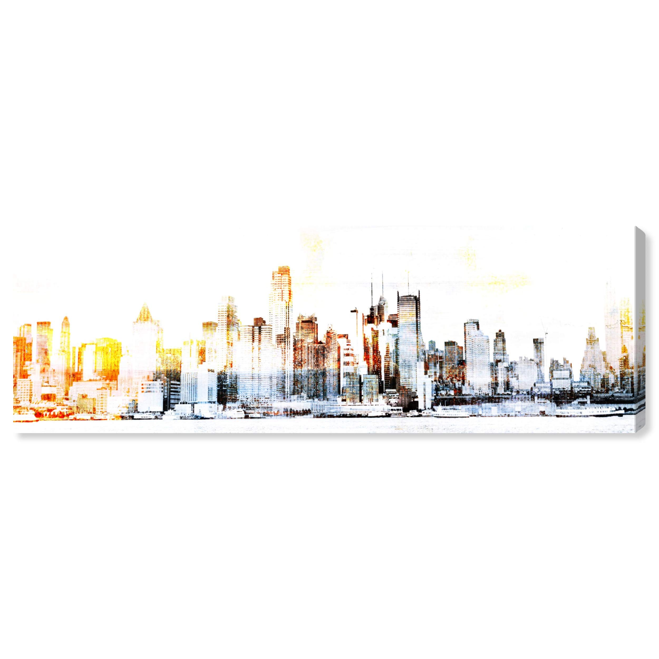 Oliver Gal Artist Co. New York Lights Canvas Wall Art Print - 30x36 Inch City Skyline Home Decor in Black & Yellow - Perfect for Living Room, Bedroom & Office Décor