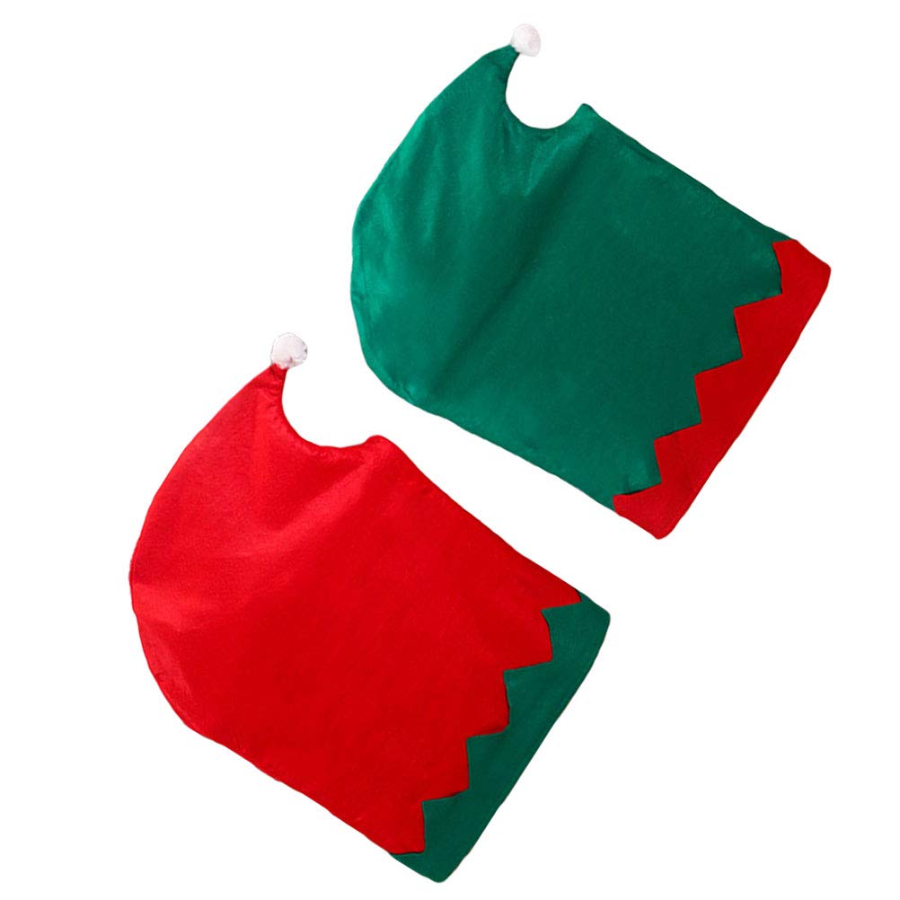BESPORTBLE 4-Piece Christmas Dining Chair Covers Set - Santa Hat Design, Green Kitchen Chair Slipcovers for Holiday Decor (Perfect for Christmas Parties, Dining Room & Kitchen Decorations)