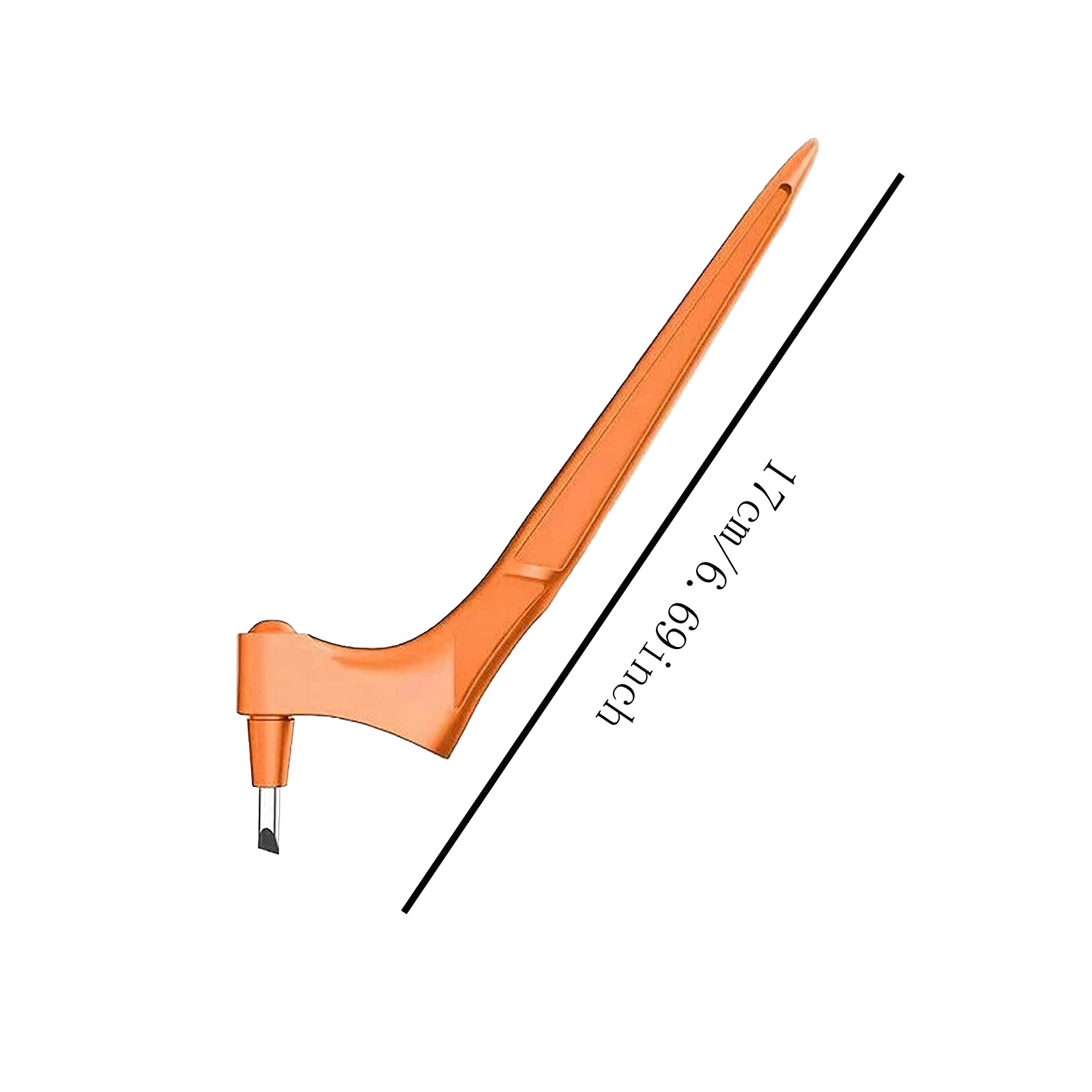 3 Blade Craft Knife (15°, 30°, 45°) - 360° Rotating Precision Pen Blade Stainless Steel Art Cutting Tool for Hobby, Scrapbooking, Stencil, Paper Crafts & DIY Projects (Orange)