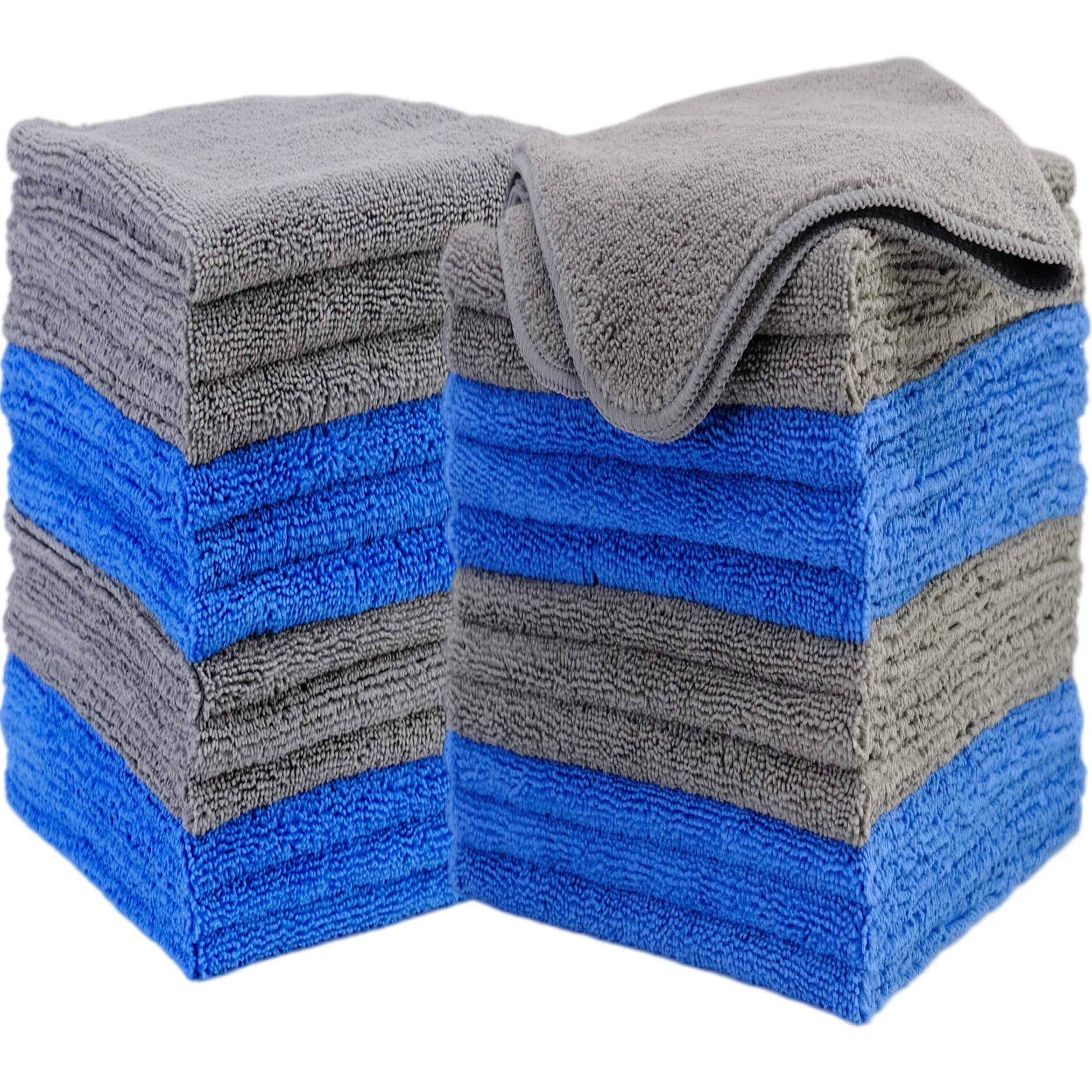ProHomTex Premium Microfiber Cleaning Cloths - 24 Pack (12