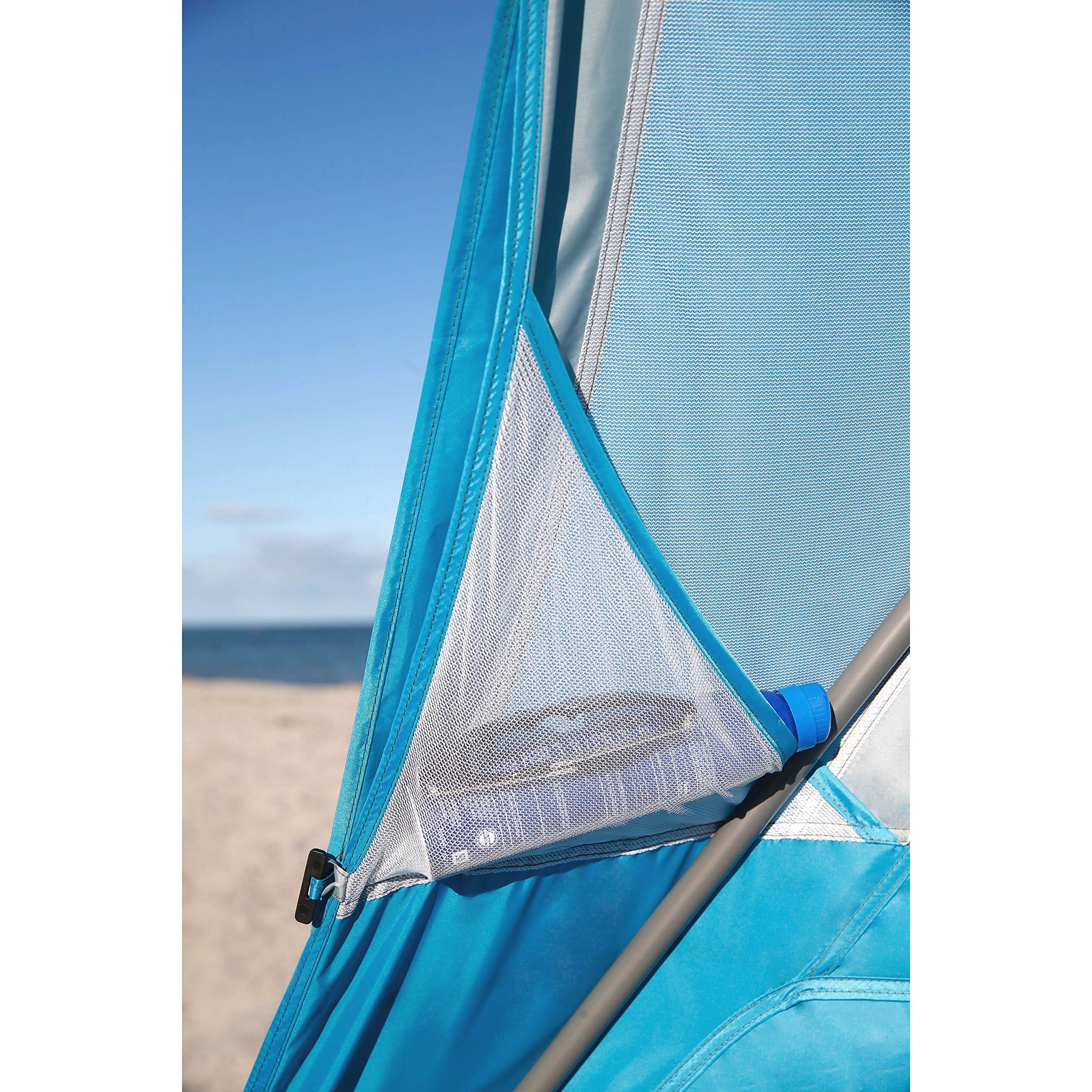 Coleman Backpack Sun Shelter - Portable 7x7ft Canopy Tent with Easy Setup, Lightweight Shade Tent for Beach, Park, Camping & Outdoor Activities | Includes Carry Bag