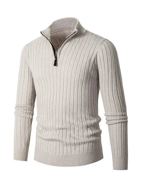 Premium Stretch Men's Turtleneck Sweater - Comfortable Slim Fit Winter Knit Top for Casual Wear & Office Outfits