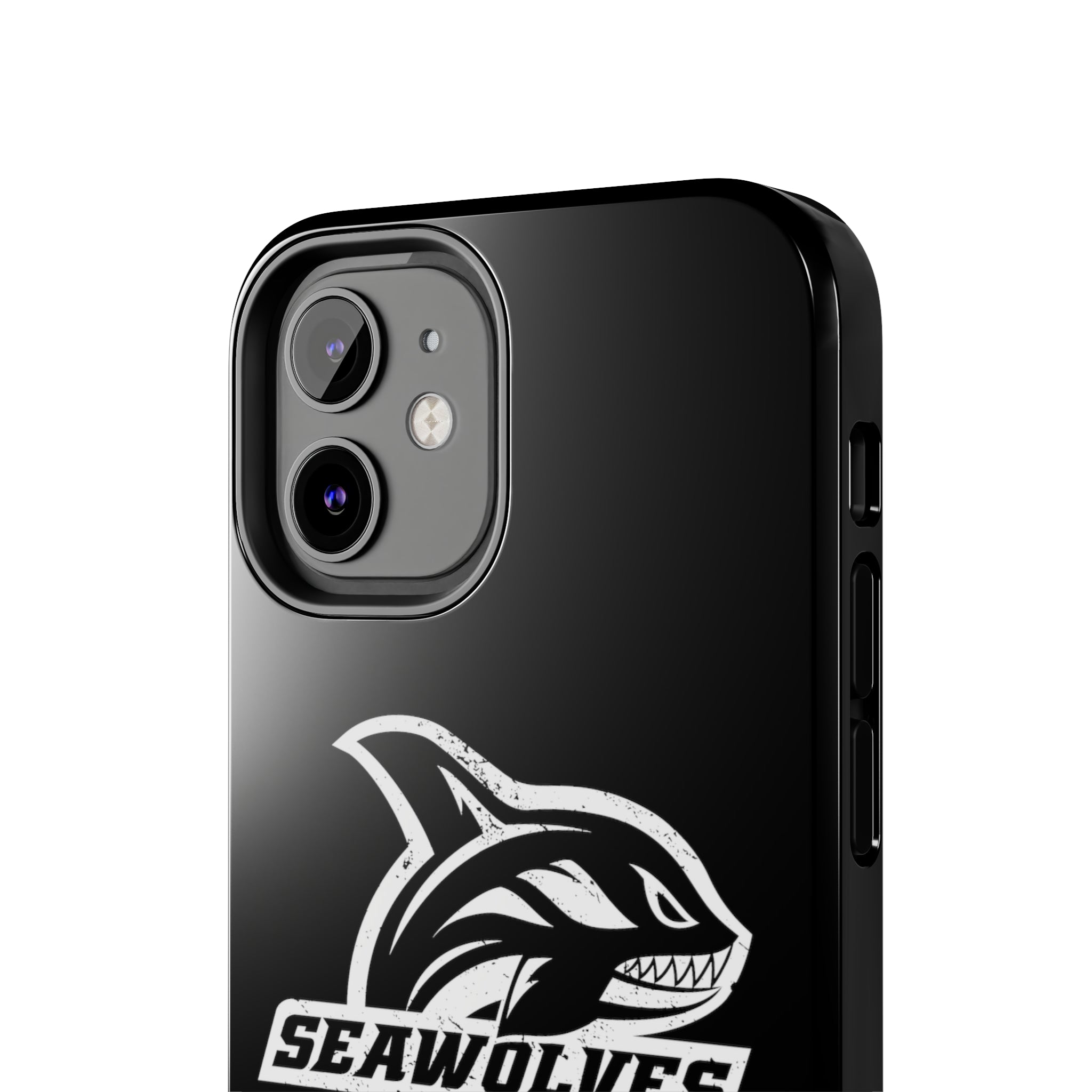 Seawolves Black Rugged Phone Case - Durable & Shockproof Protection for iPhone & Android - Perfect for Outdoor, Sports & Daily Use