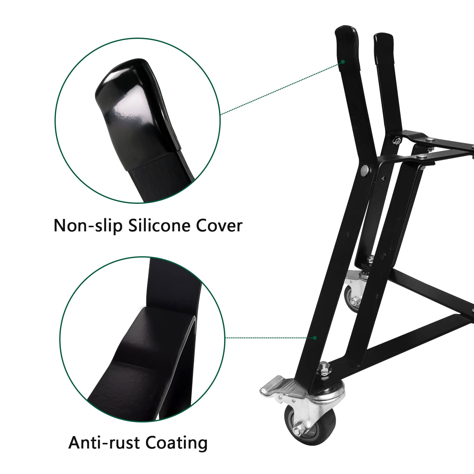 XLarge Big Green Egg Nest – Heavy Duty Rolling Grill Stand with Locking Caster Wheels for BGE & Kamado Joe Smokers | Powder Coated Steel Accessories | Perfect for Outdoor BBQ, Backyard Grilling & Patio Cooking