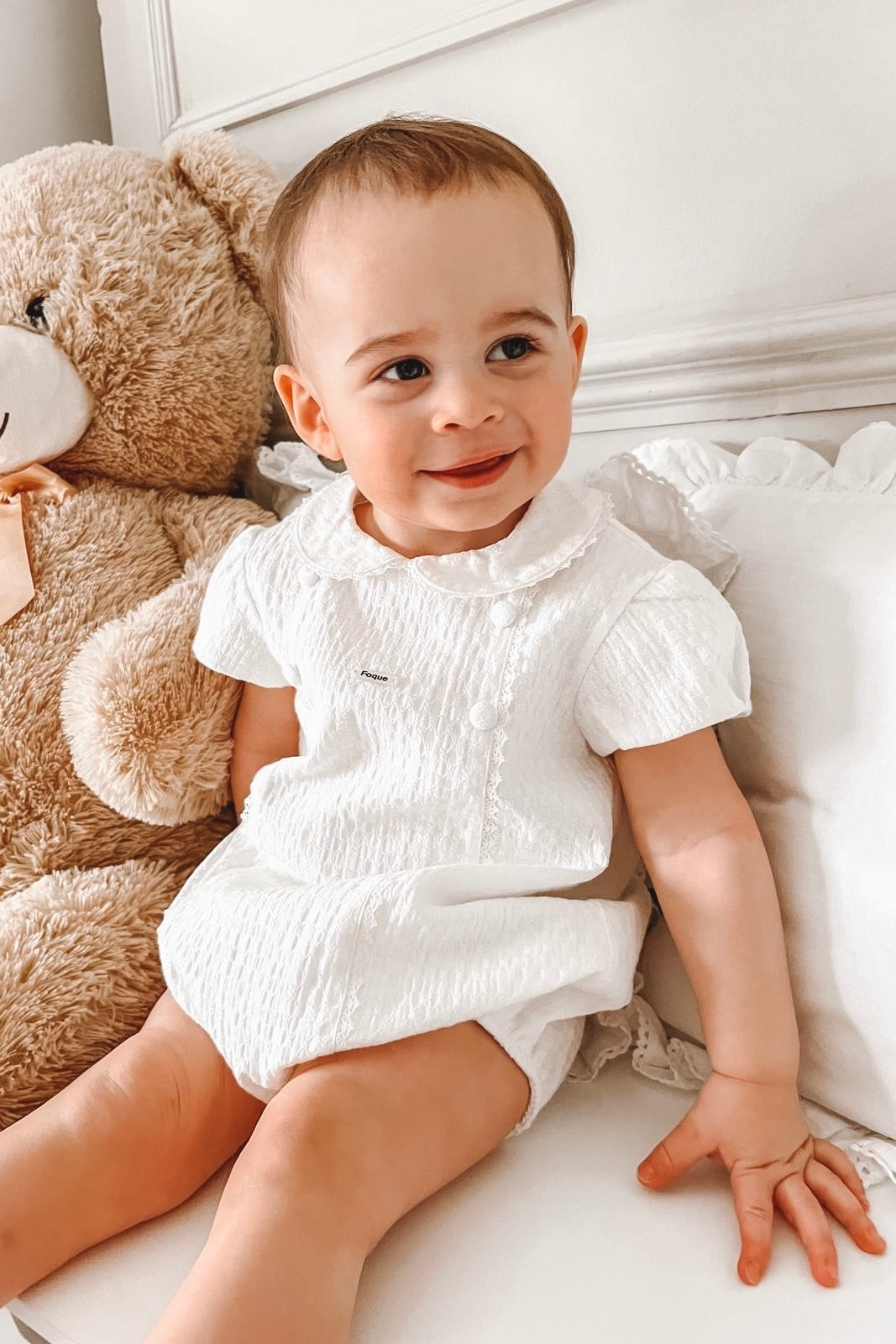 Lux Ivory Cotton Romper for Women - Soft & Comfortable Summer Jumpsuit - Perfect for Beach, Vacation & Casual Outings