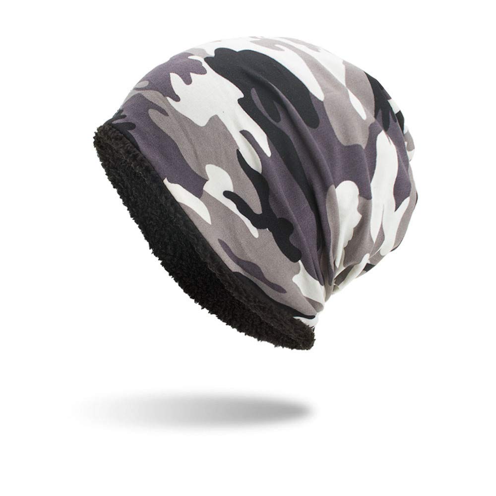 Soft Unisex Slouchy Beanie - Winter Thermal Skull Cap for Skiing & Daily Wear | Trendy Thick Knit Beanie Hat | Free Size (White) - Perfect for Cold Weather, Outdoor Activities & Street Style Fashion