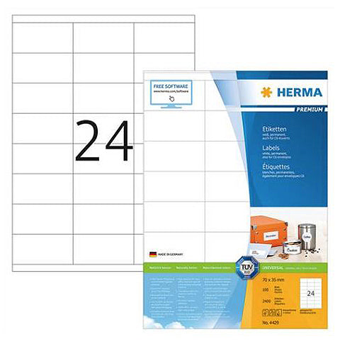 Premium A4 Shipping Labels 70 x 35mm (4429) - Perfect for Ecommerce Packaging, Shipping Boxes & Mailing Envelopes