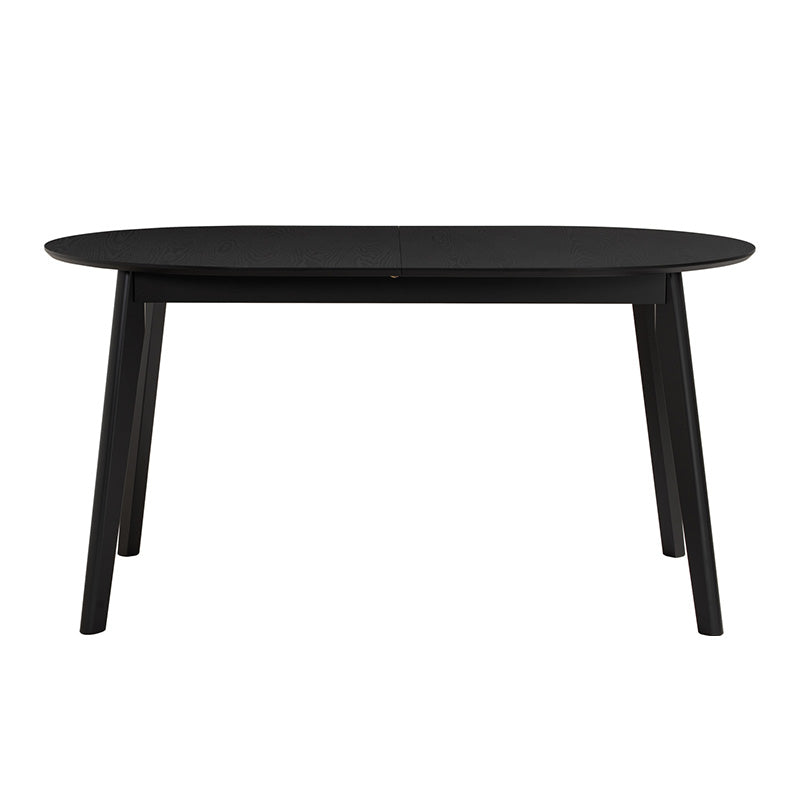 Extendable Dining Table 150-195cm - Black | Werner Expandable Kitchen Table for Small Spaces | Perfect for Family Dinners & Entertaining Guests