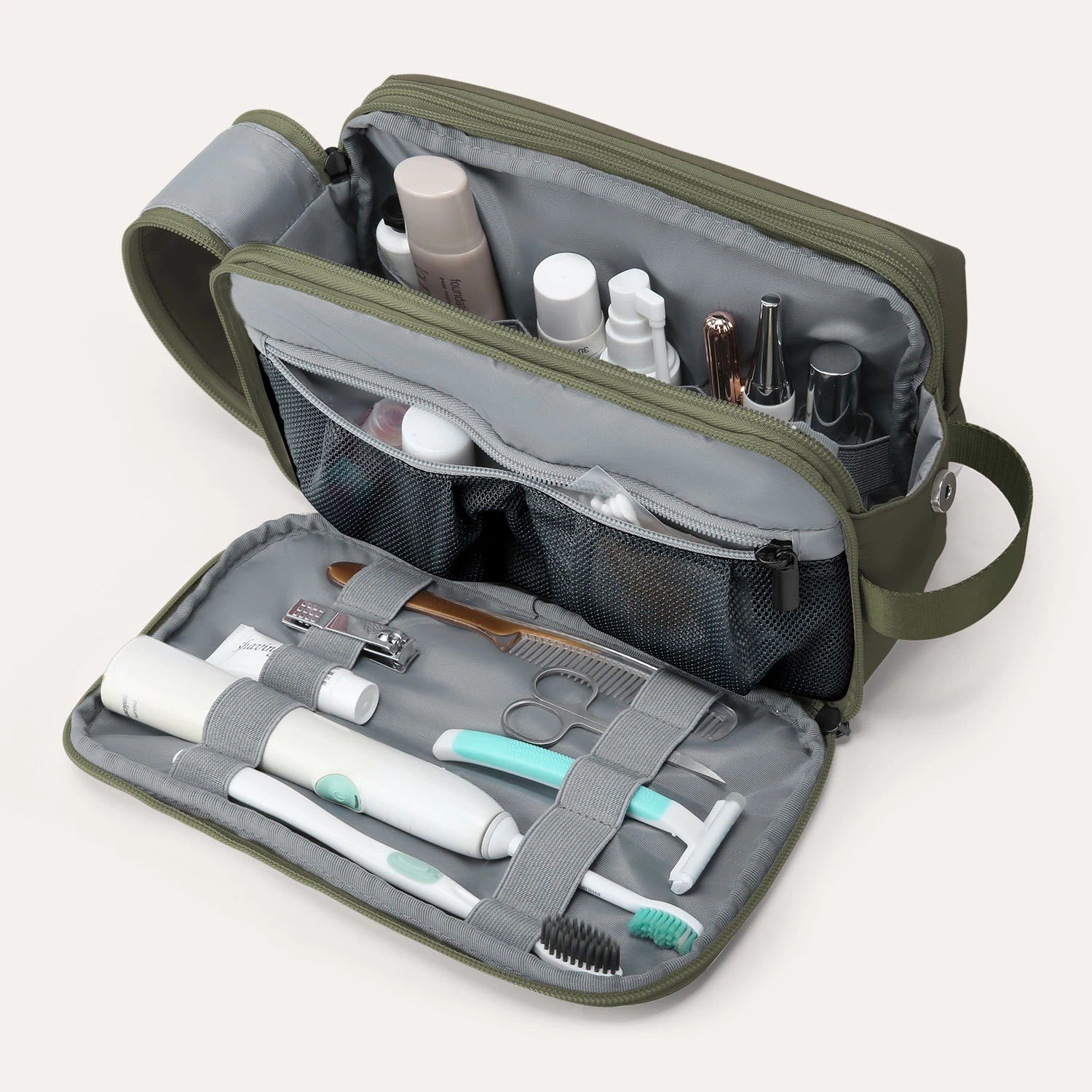 Premium Travel Toiletry Bag for Men & Women - Waterproof Hanging Cosmetic Organizer for Bathroom, Gym, Camping & Business Trips