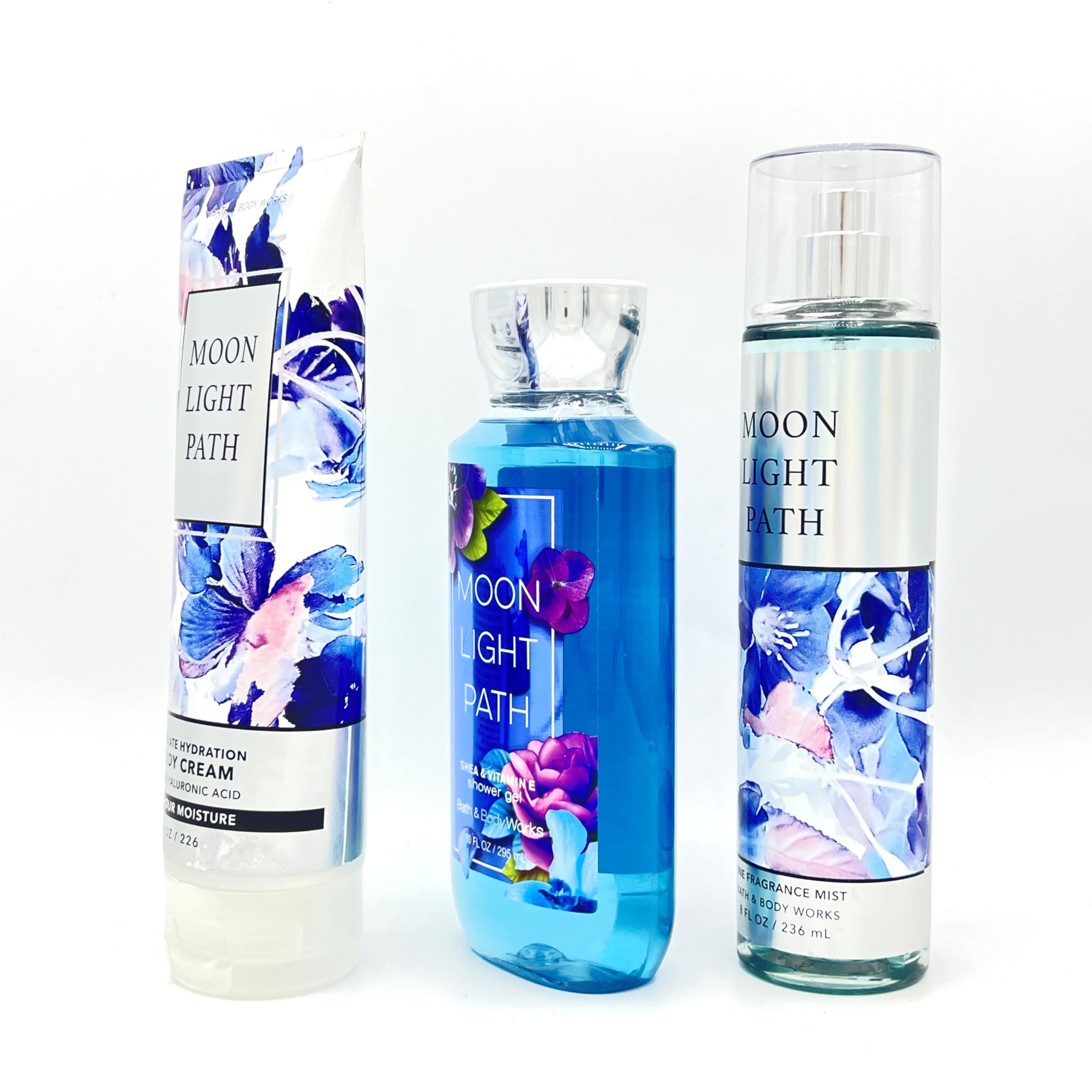 Moonlight Path Bath & Body 3-Piece Gift Set - Ultra Hydrating Body Lotion, Shower Gel & Fragrance Mist for Dry Skin | Perfect for Spa Day, Self Care & Relaxing Bath Time