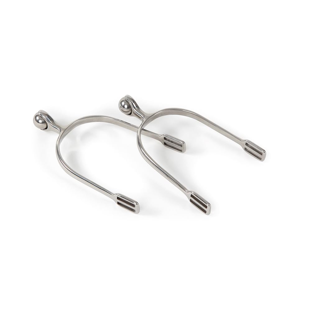 Roller Ball Spurs for Horse Riding - Western Equestrian Spurs with Smooth Rolling Action - Perfect for Training, Dressage & Riding Comfort