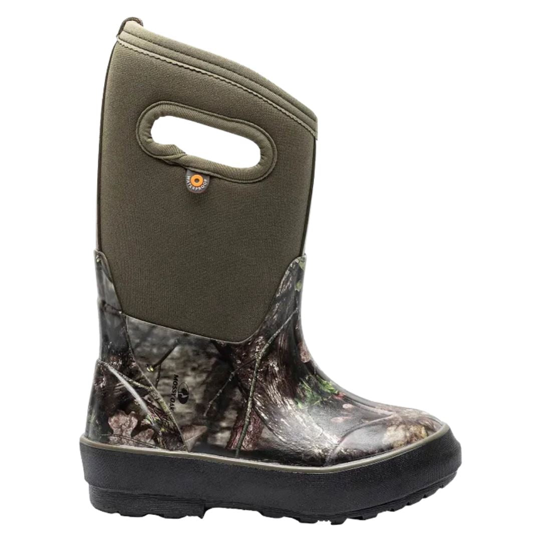 BOGS Classic II Mossy Oak Kids' Waterproof Winter Boots - Warm Insulated Snow Boots for Boys & Girls - Perfect for Outdoor Play, Hiking, and Snowy Adventures