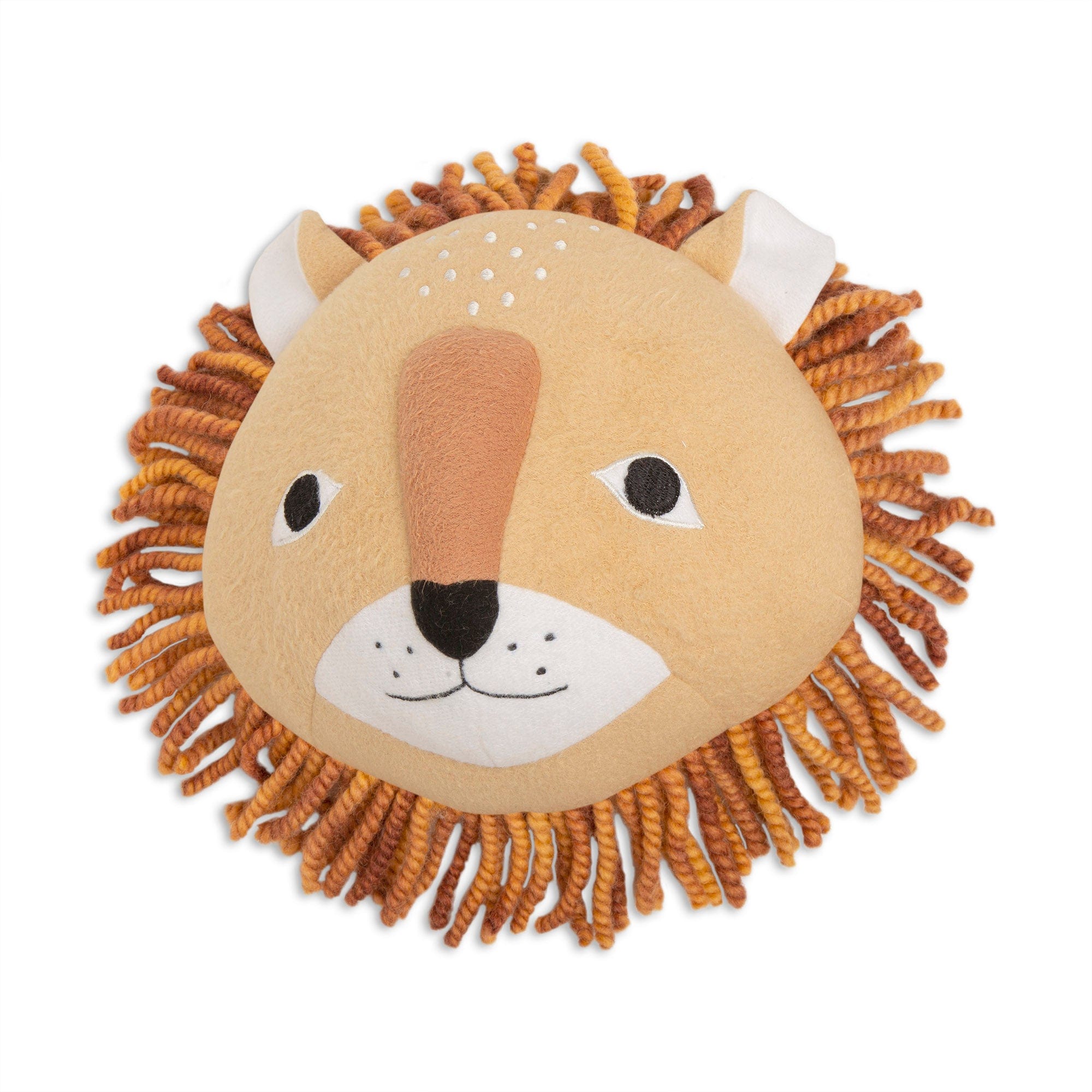 Cute Lion Plush Head Wall Decor for Nursery & Kids Room - Soft Animal Plaque for Baby Shower Gifts & Nursery Decoration