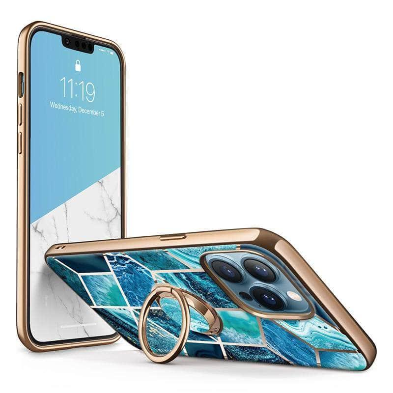 iPhone 13 Pro Slim Ring Holder with Cosmo Snap - Secure Grip for Phone, Perfect for One-Hand Use While Shopping, Driving or Taking Selfies