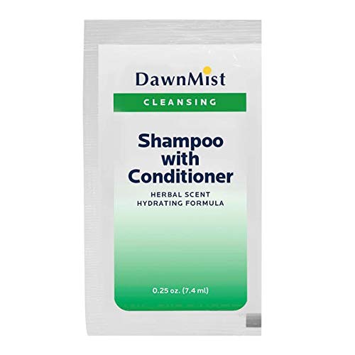 DawnMist Shampoo & Conditioner 2-in-1 Combo - 100 Packets | Sulfate-Free, Moisturizing Hair Care for All Hair Types | Perfect for Travel, Gym & Salons