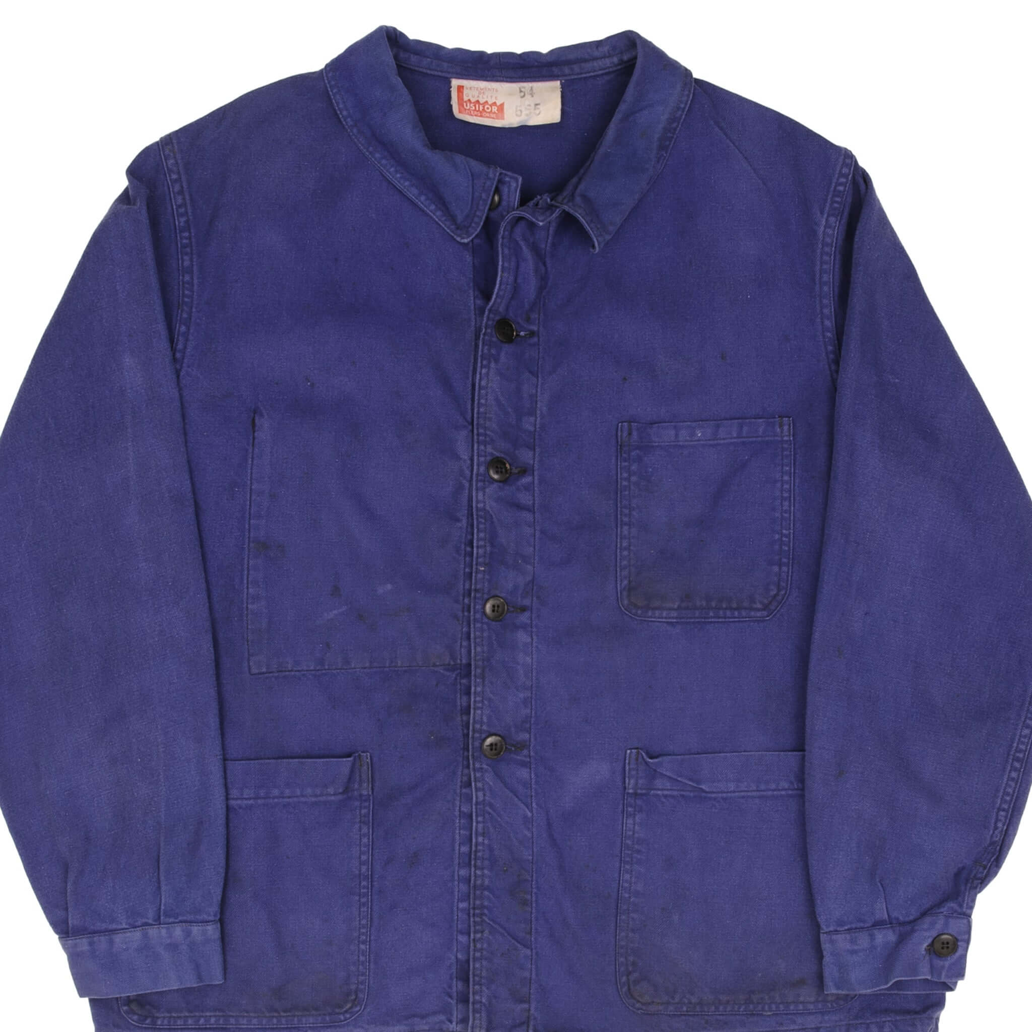 Vintage French Workwear USIFOR FLERS ORNE Jacket 1960s - Size Large - Made in France - Perfect for Retro Fashion & Vintage Collectors