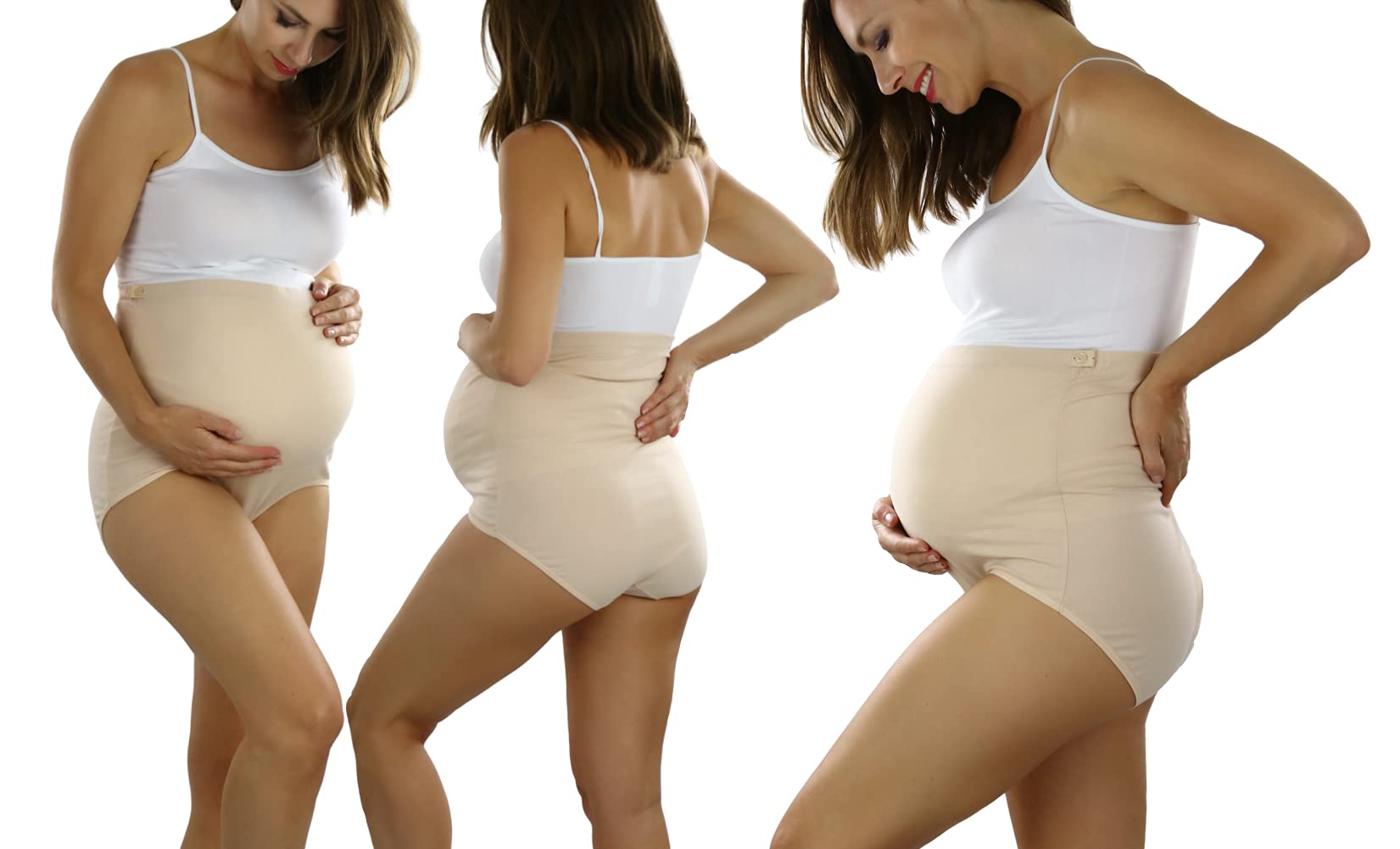 ToBeInStyle Women's High Waist Over The Bump Maternity Underwear - Soft Cotton Pregnancy Panties for Comfort & Support - Perfect for Everyday Wear, Sleeping & Postpartum Recovery