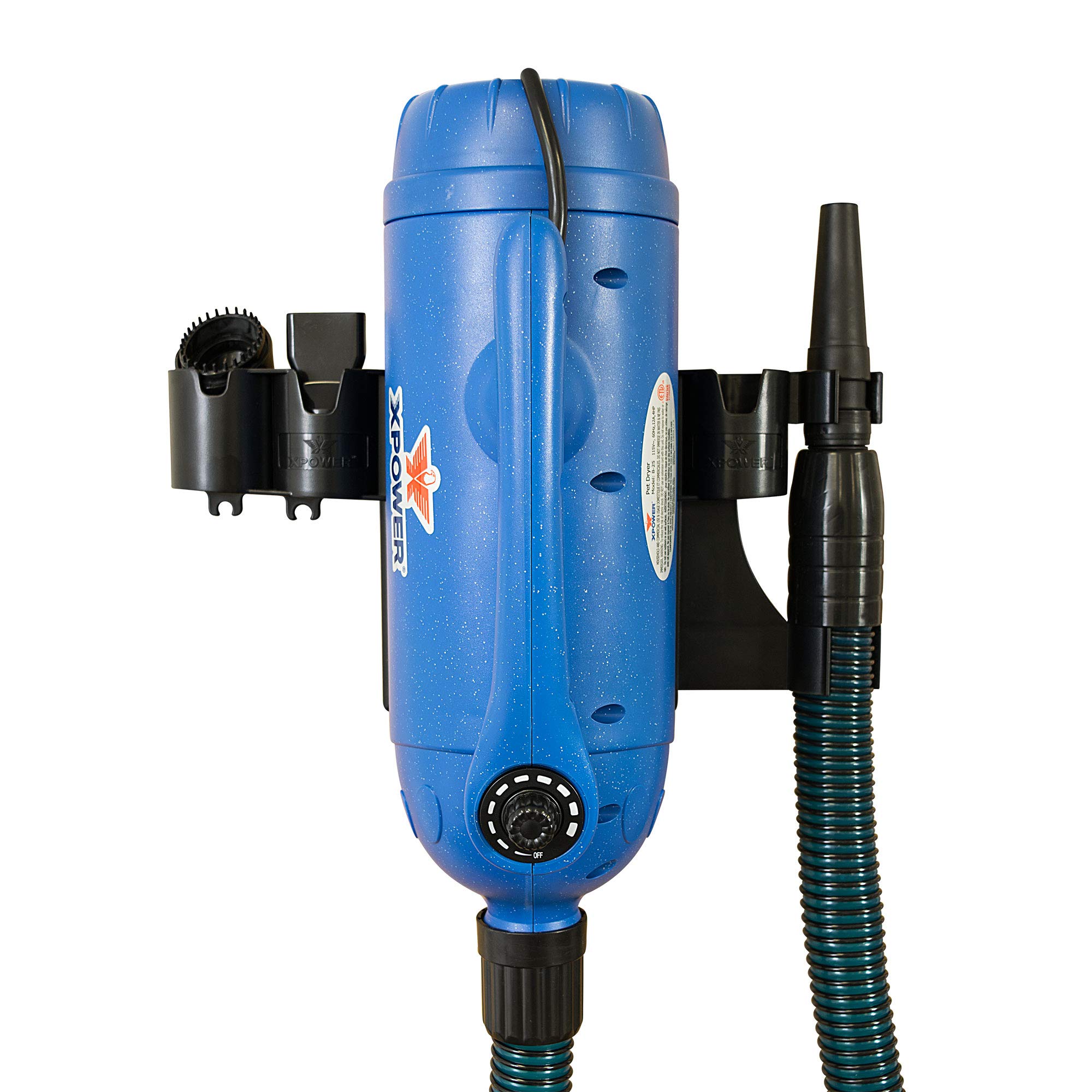 XPOWER B-27 Professional Pet Grooming Blower - Dual Motor High Velocity Dog Dryer with Adjustable Speed for Grooming Salon & Home Use - Perfect for Dogs, Cats & Small Animals After Bathing & Grooming