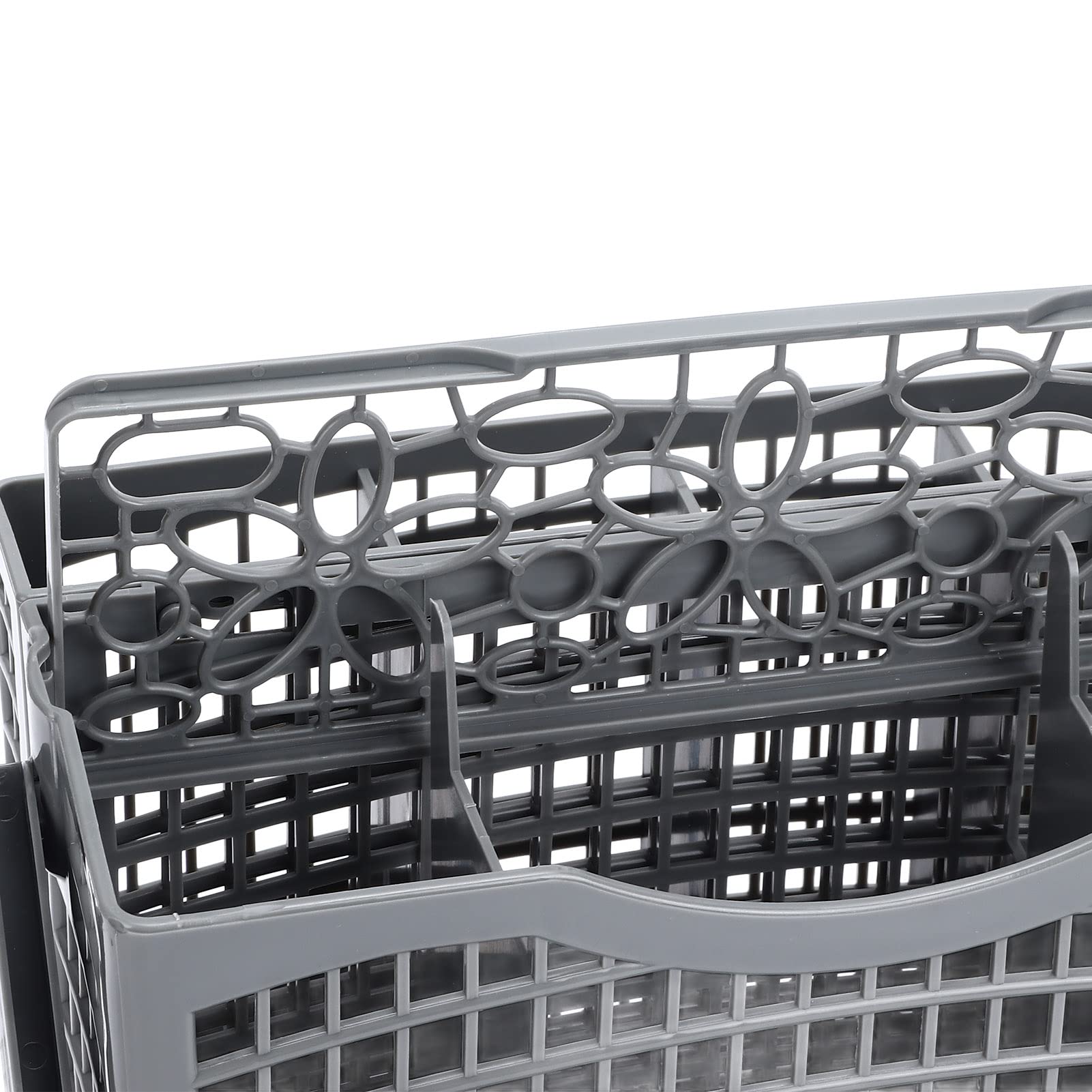 YOUTHINK Universal Dishwasher Silverware Basket Replacement - 23.1x13.1x13.4cm (5.16x5.28x9.1in) Plastic Utensil Storage Organizer - Fits Most Dishwashers for Easy Kitchen Organization