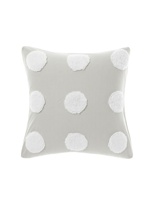 Premium Haze Grey European Pillowcase Set - 100% Cotton Luxury Bedding by Linen House - Perfect for Master Bedroom, Guest Room & Hotel Decor