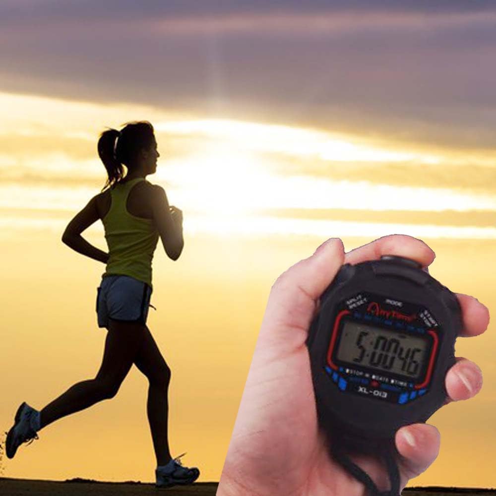 Portable Digital Sports Stopwatch - Mini Waterproof Chronograph Timer for Referees, Coaches & Athletes - Perfect for Training, Games & Outdoor Activities