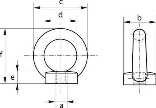 High-Quality Electroplated Eyenut DIN 582 - Durable Zinc Plated Eye Nut for Heavy-Duty Lifting, Rigging & Construction - Perfect for Industrial, Marine & DIY Projects