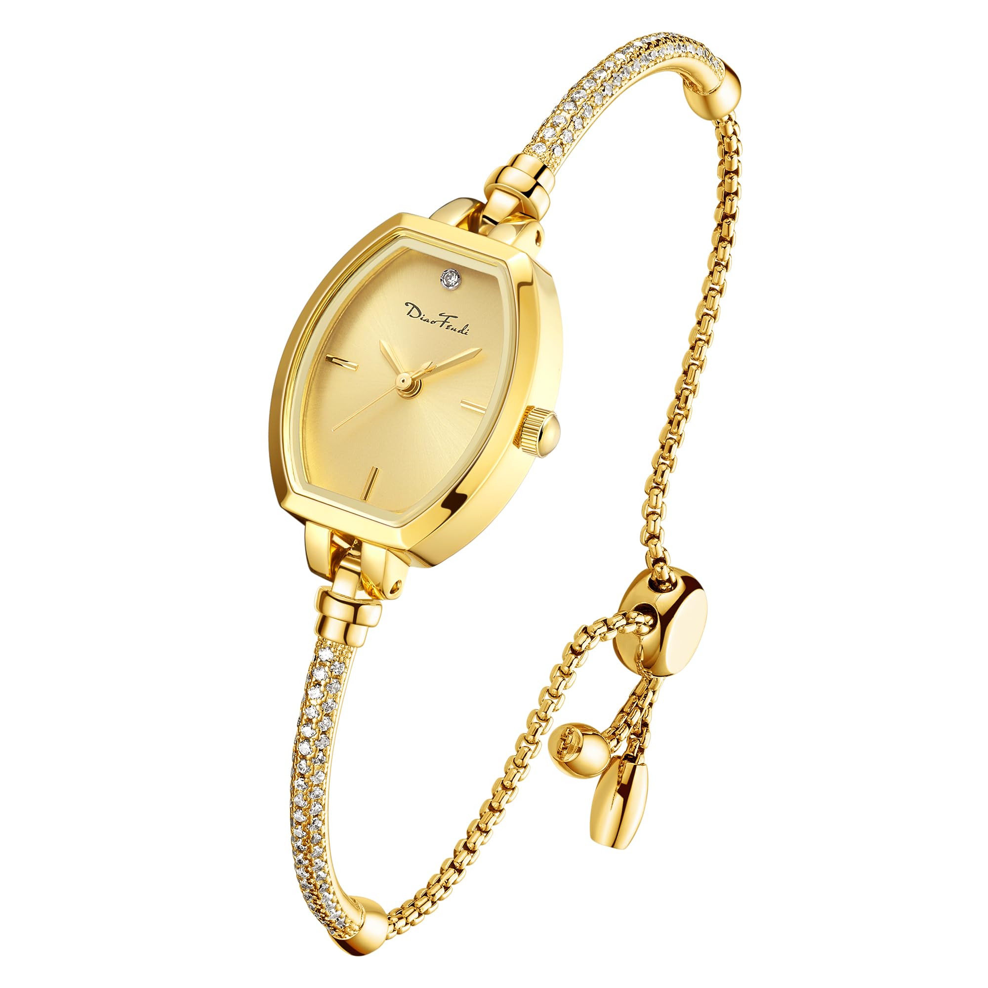 Elegant Petite Diamond Bracelet Watch for Women - Waterproof Analog Dress Watch, Perfect Gift for Girlfriend, Wife, or Loved Ones | Ideal for Weddings, Parties, and Special Occasions