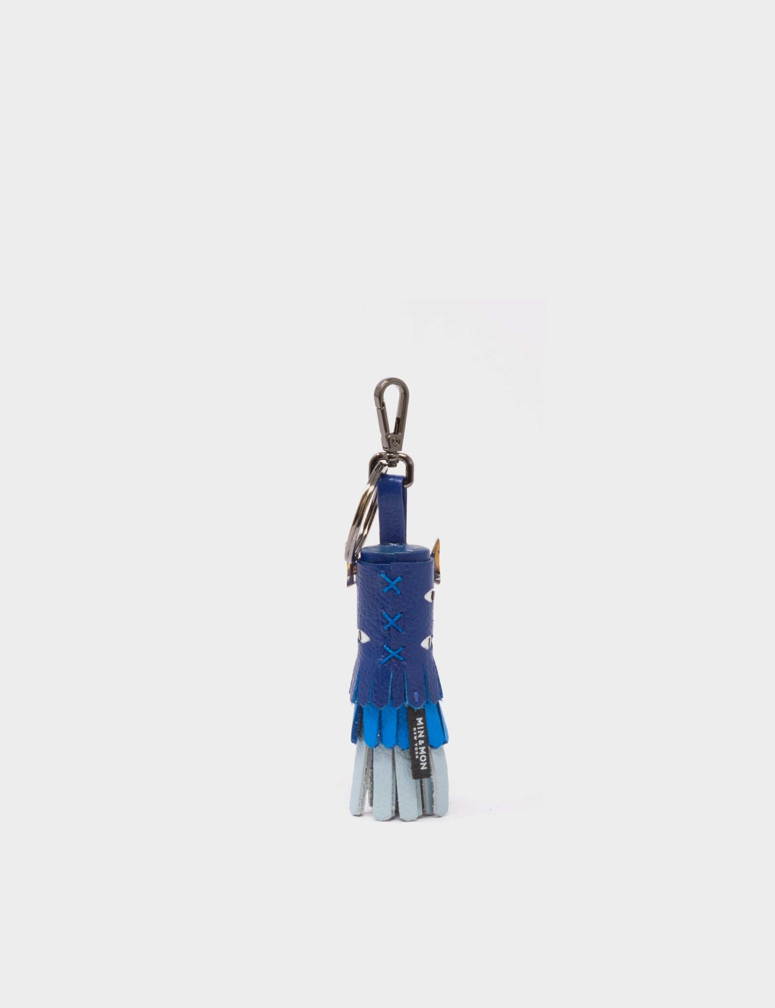 Oliver The Ox Charm - Royal Blue Leather Keychain for Keys, Gifts & Everyday Carry | Durable & Stylish Accessory for Men & Women