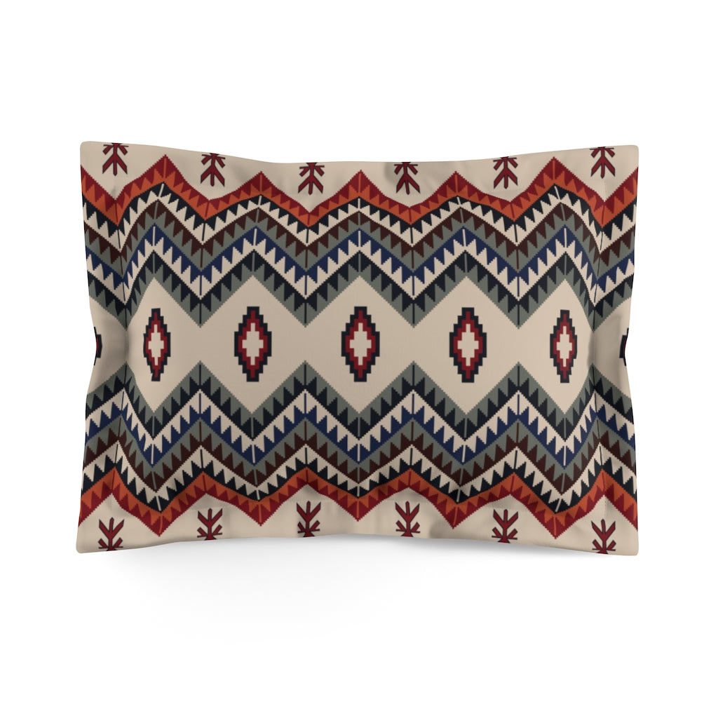 Valencia Valley Microfiber Pillow Sham - Soft Southwestern Style Bedding for Bedroom, Queen Size, Hypoallergenic - Perfect for Guest Rooms, Master Bedrooms & Southwestern Home Decor