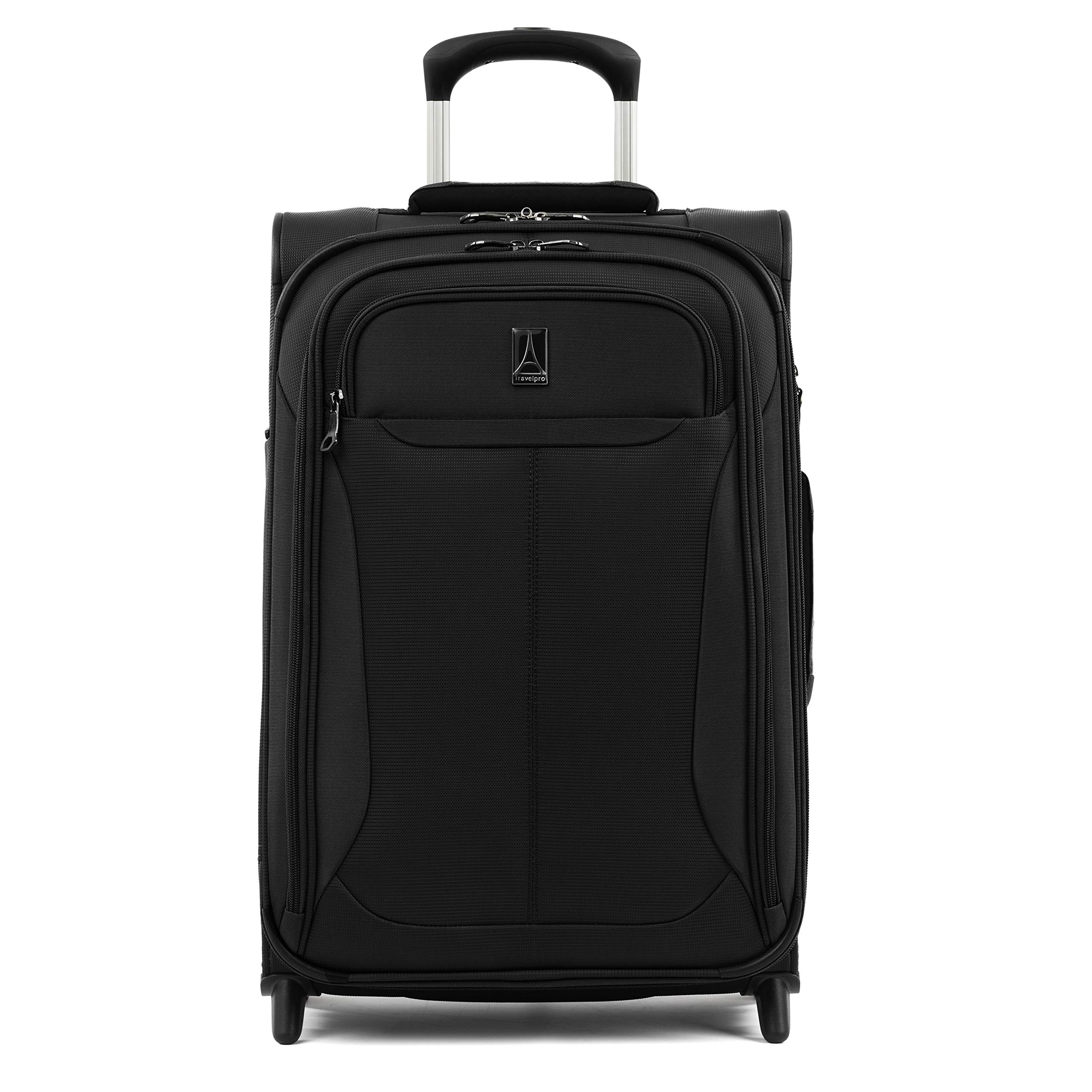 Travelpro Tourlite Softside Expandable 2-Wheel Carry-On Luggage 22-Inch - Lightweight Suitcase for Men & Women (Black) - Perfect for Business Travel & Weekend Getaways
