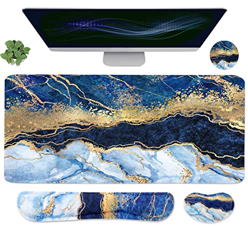 Blue Gold Marble