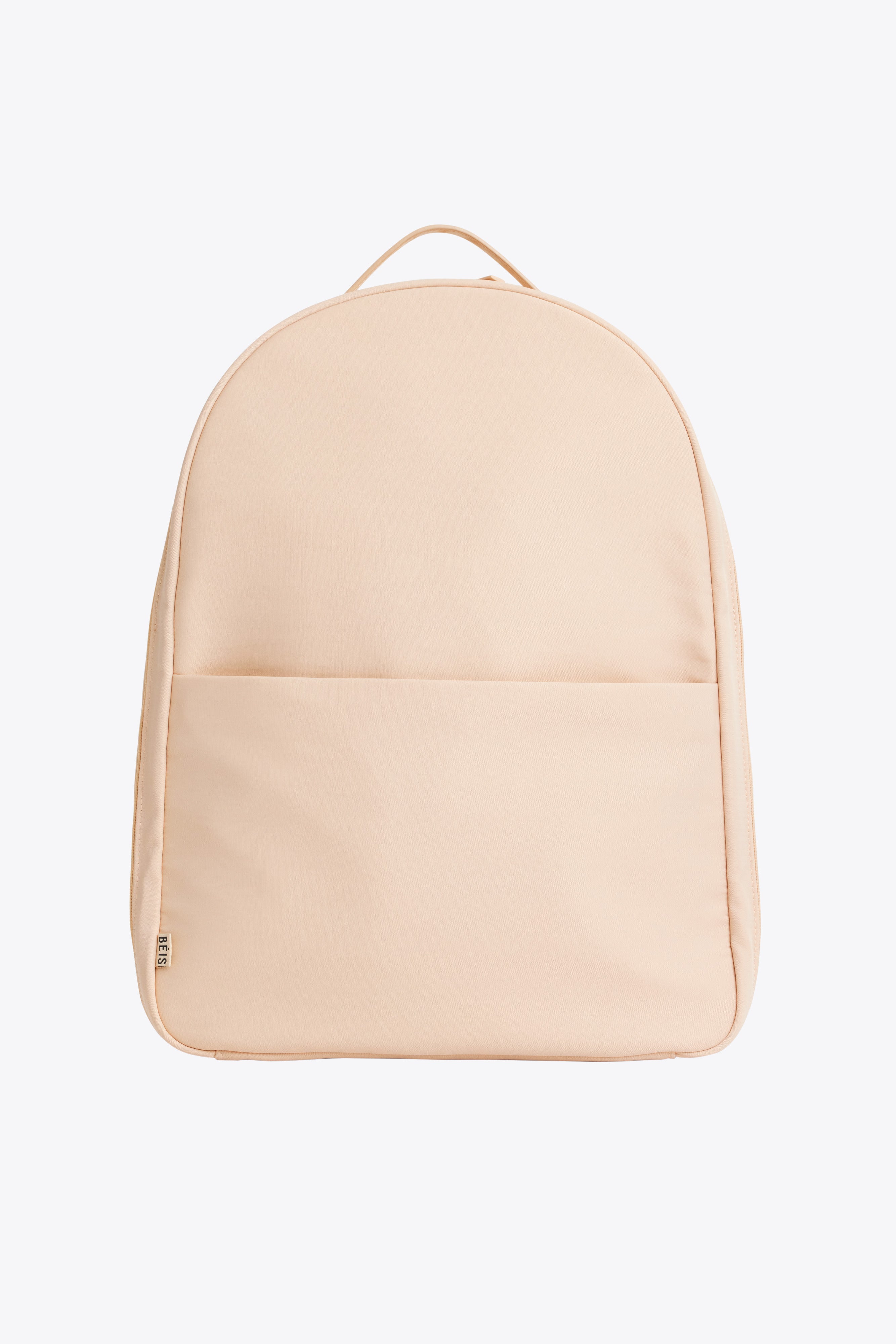 Premium Beige Commuter Backpack for Men & Women - Waterproof Laptop Bag with USB Charging Port - Perfect for Work, Travel & Daily Use