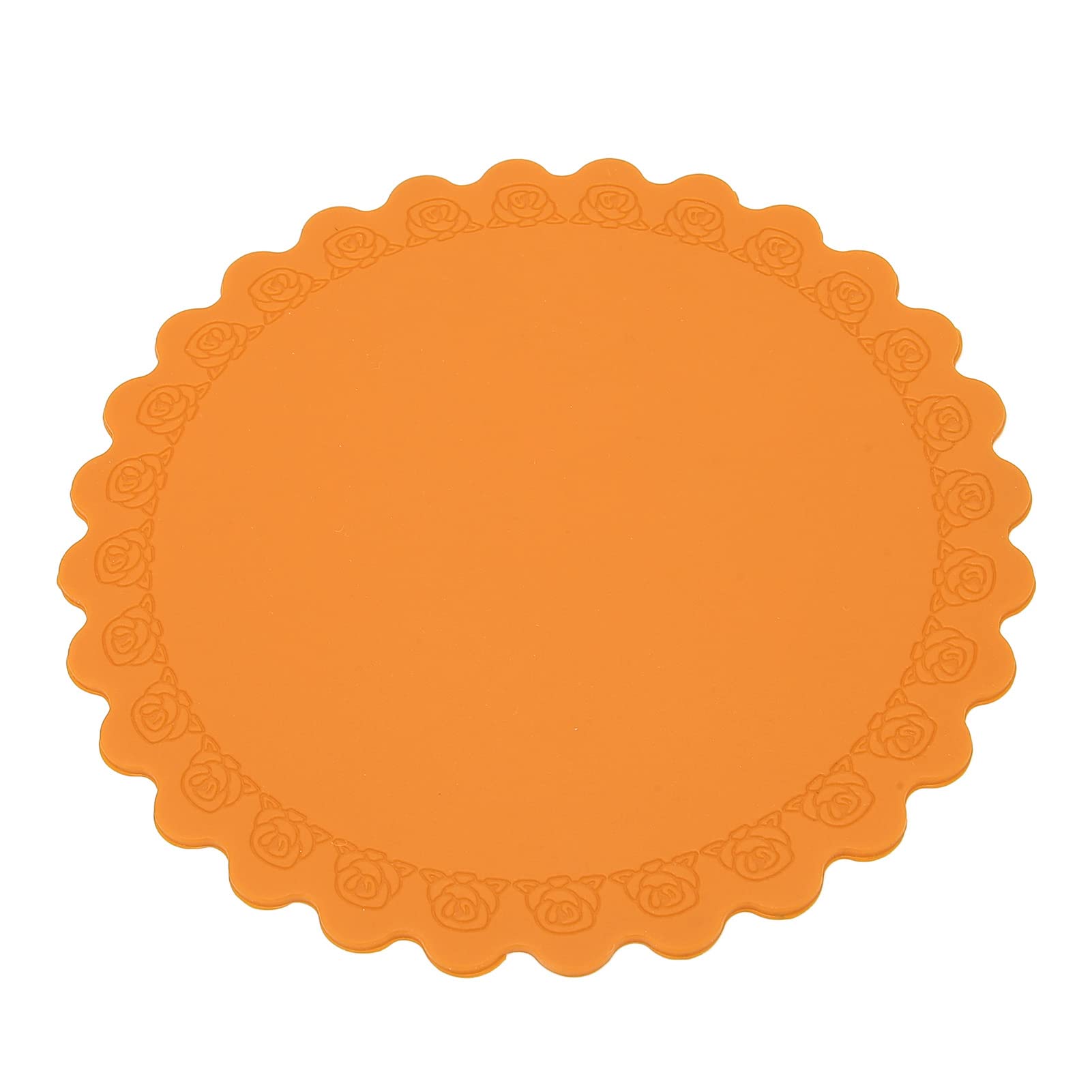 Premium Silicone Wax Melting Pot Mat - Heat Resistant & Durable Multi-Purpose Pad for Air Fryer, Oven, Coffee Maker (Orange) - Perfect for Candle Making, Baking & Kitchen Safety