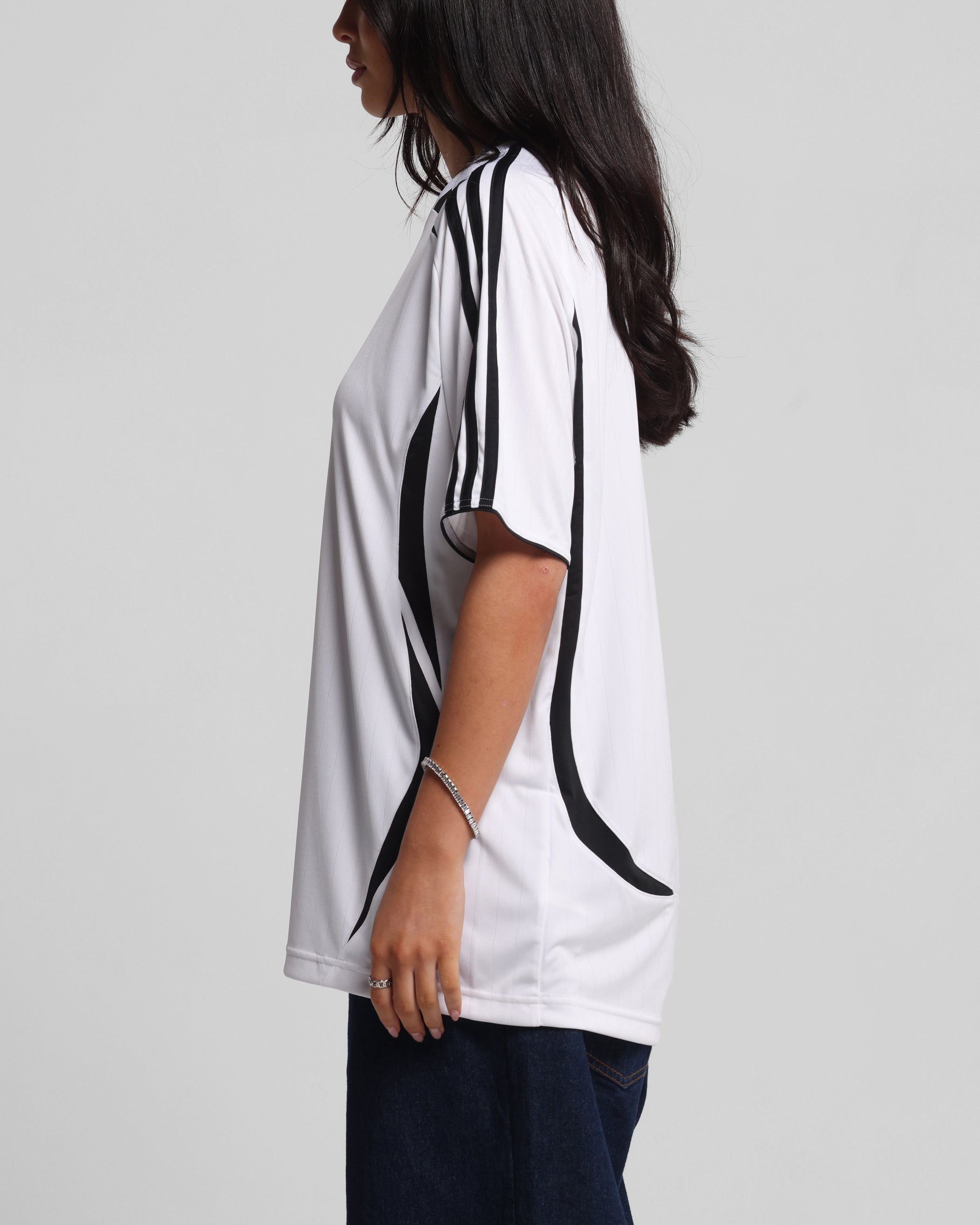 Adidas Adicolor Teamgeist T-Shirt for Men - White & Black Cotton Crewneck Tee - Casual Wear, Sports & Street Style Outfits
