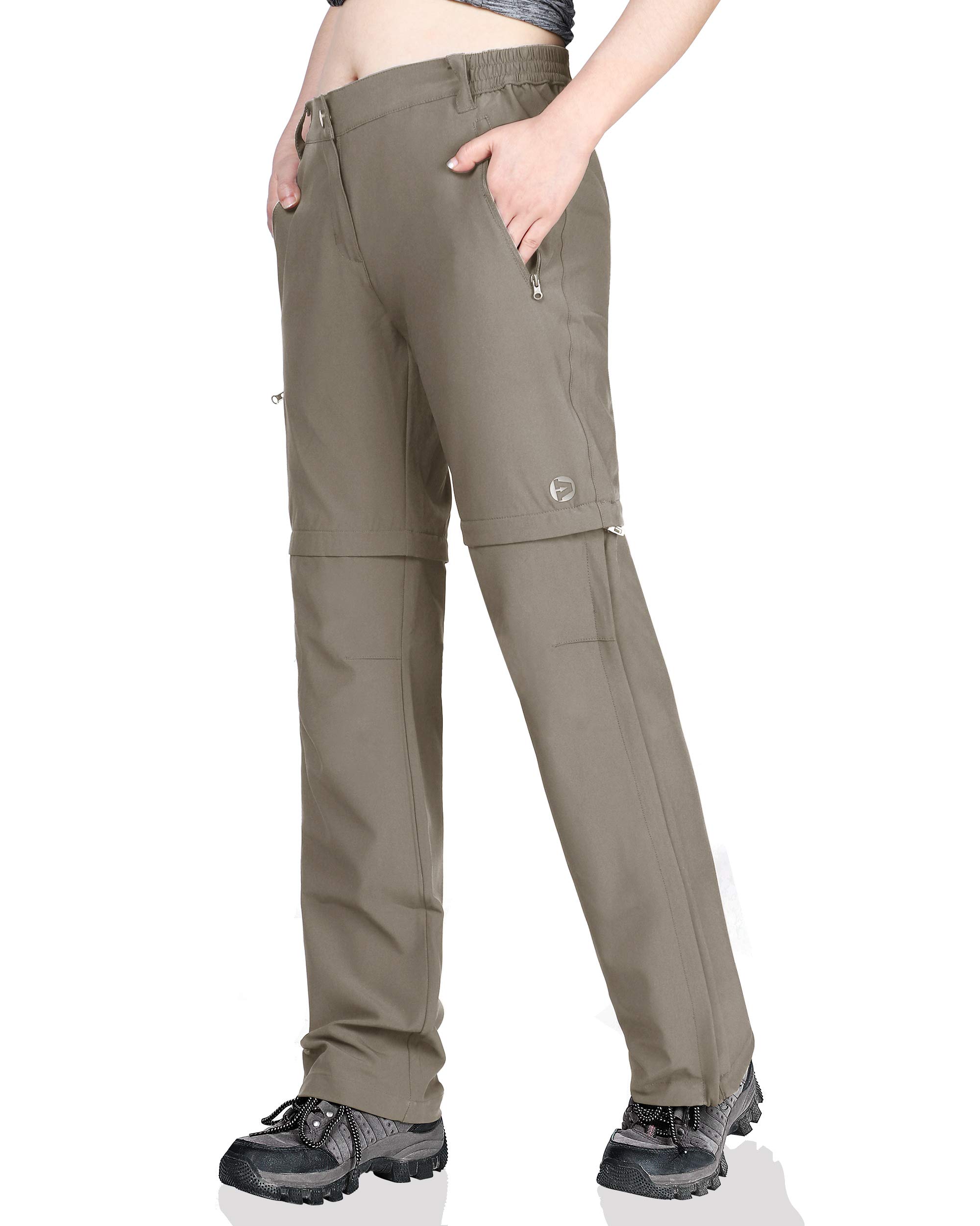 Outdoor Ventures Women's Convertible Hiking Pants - Quick Dry Zip-Off Cargo Pants with Stretch, Lightweight & Durable for Hiking, Camping & Travel Adventures