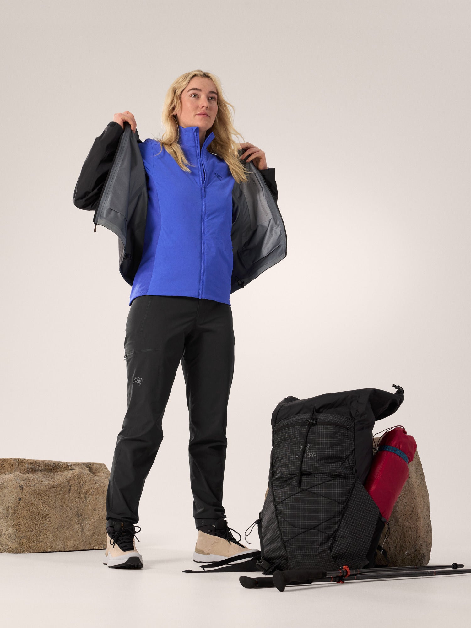 Women's Atom SL Jacket - Lightweight Water-Resistant Hooded Shell for Hiking & Outdoor Adventures - X000009510