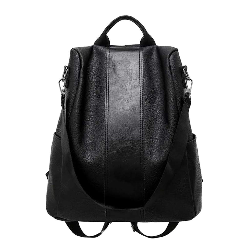 Stylish Leather Small Casual Women's Dual-Use Backpack - Convertible Soft Anti-Theft Travel Bag for City Adventures & Daily Commute | Perfect for Work, School & Outdoor Activities