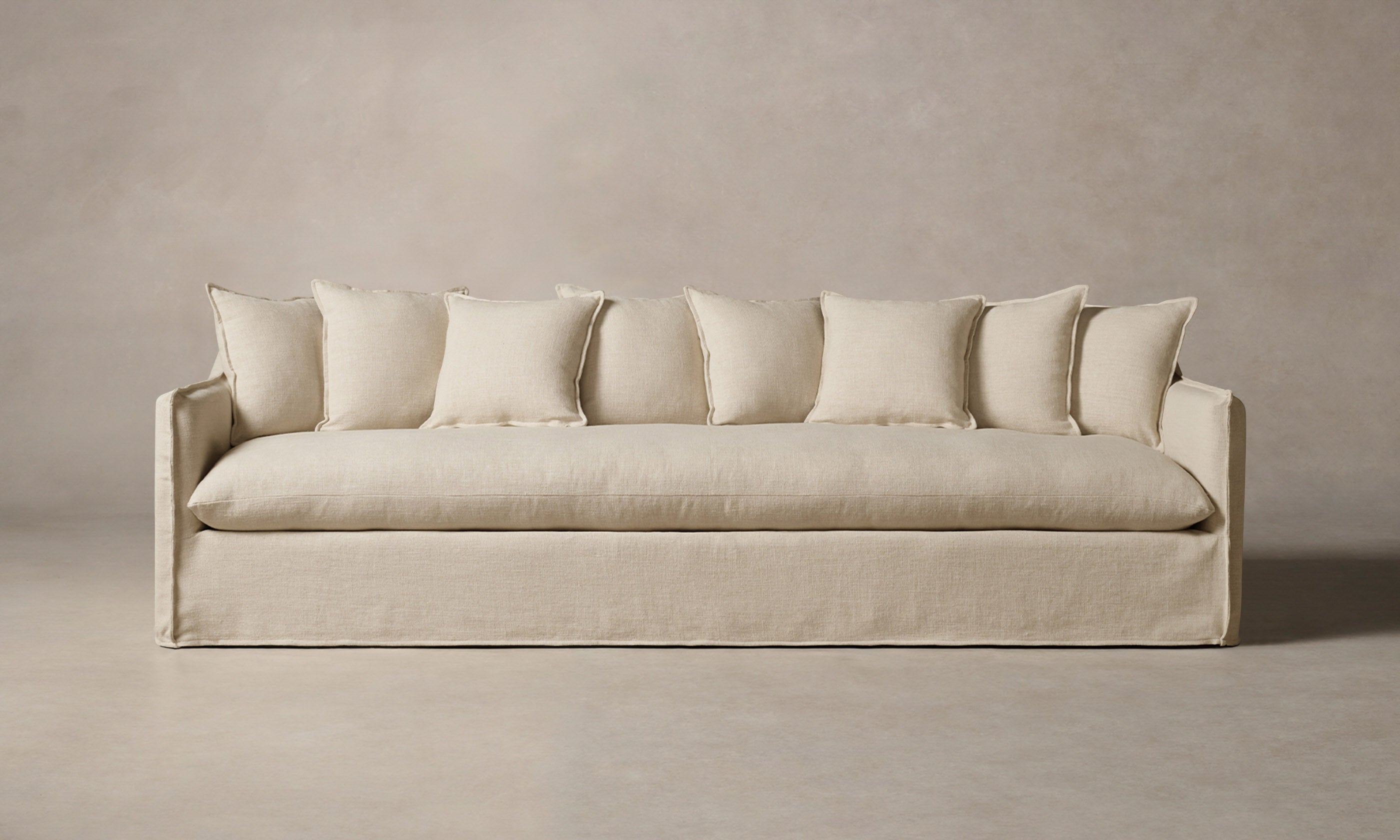 Dune Sectional Sofa - Performance Linen Weave Fabric in Prairie Color | Modern Living Room Furniture for Comfortable Lounging & Entertaining