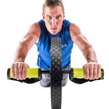 GoFit Extreme Ab Wheel - Core Strength Training Roller for Home Gym & Fitness - Perfect for Abs, Back & Full Body Workouts