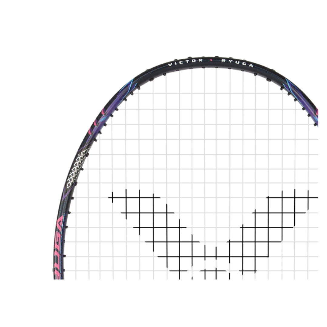 Victor Thruster RYUGA II PRO Unstrung Badminton Racket - Mazarine Blue | Professional Tournament Grade Shuttlecock Racket for Competitive Play & Training