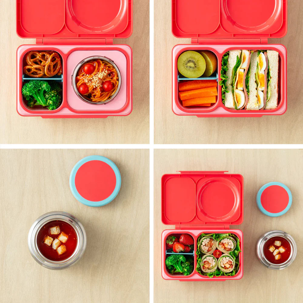 Omiebox Bento Lunch Box for Kids - Insulated Stainless Steel Food Container with Compartments - Leak Proof & Eco-Friendly - Perfect for School, Work, and Picnics
